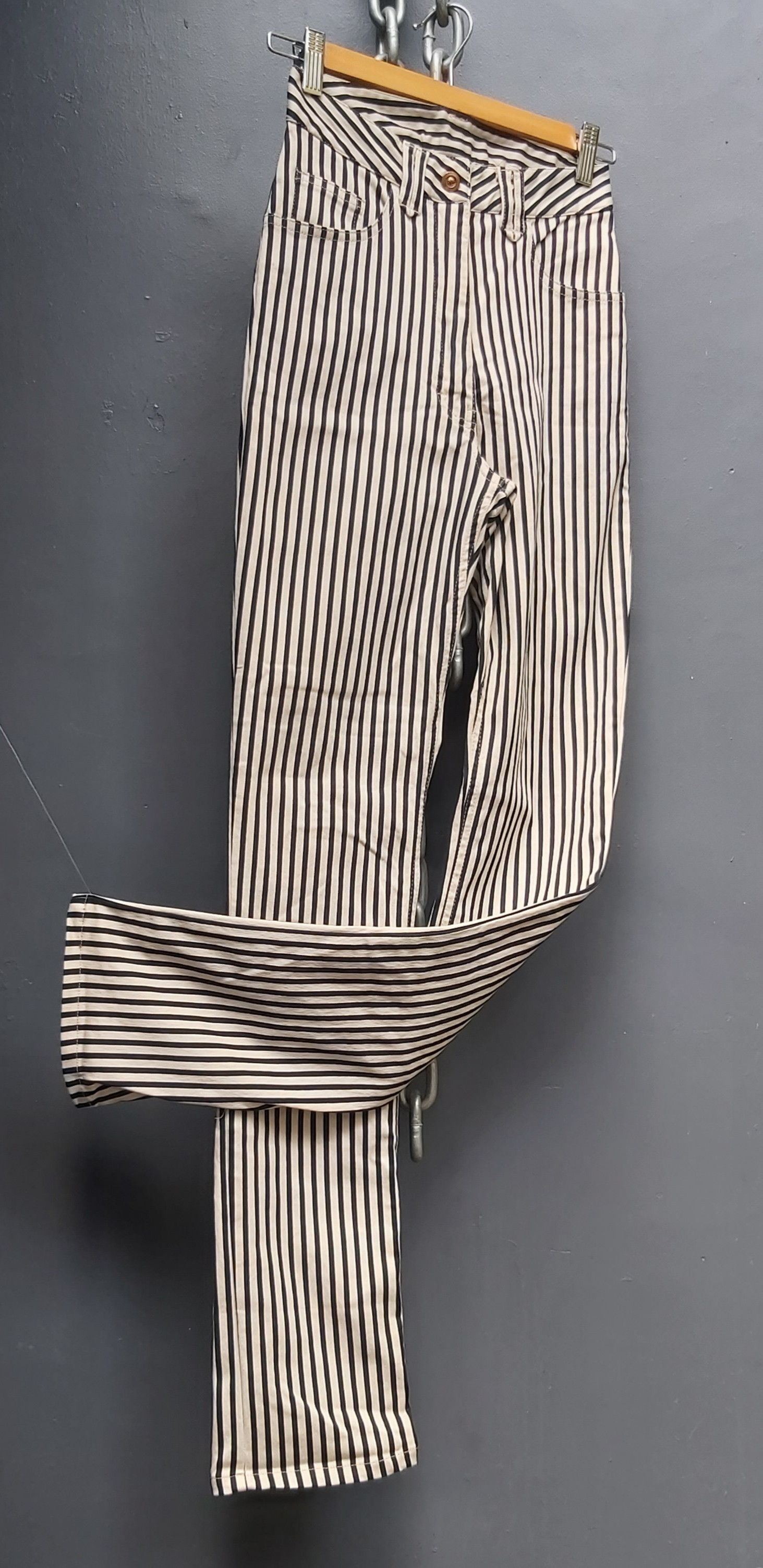 Jean Paul Gaultier Jean Paul Gaultier Iconic Punk Pirate Stripe Pants Size 25" / US 0 / IT 36 - 1 Thumbnail