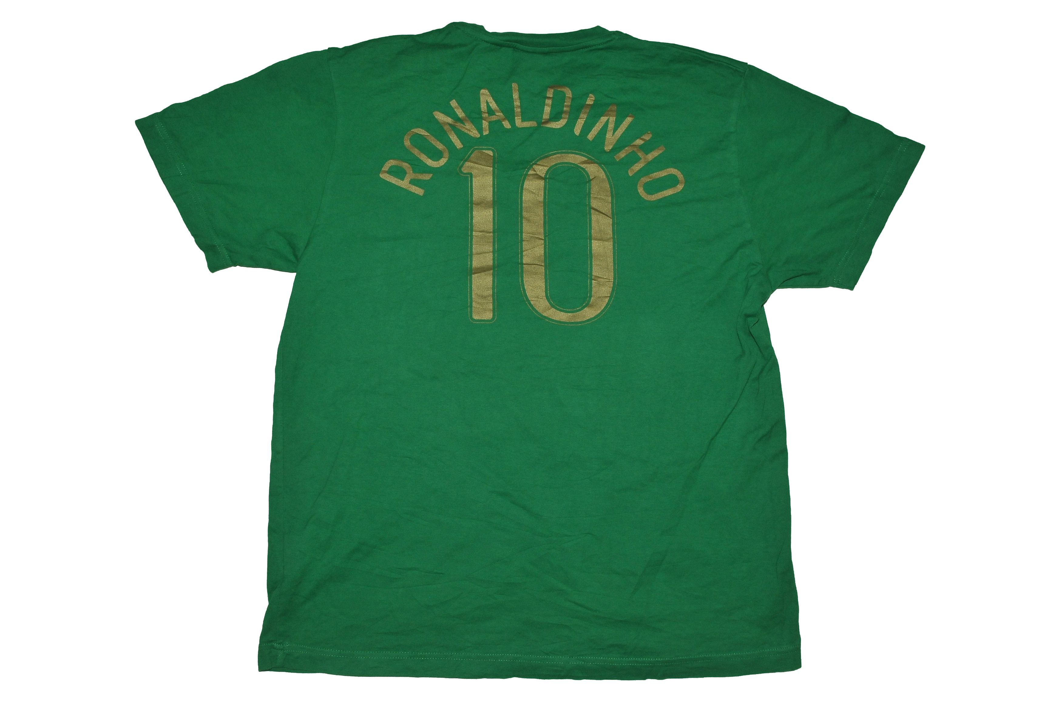 Nike Vintage Ronaldinho Brazil #10 Nike T-shirt Size US L / EU 52-54 / 3 - 2 Thumbnail