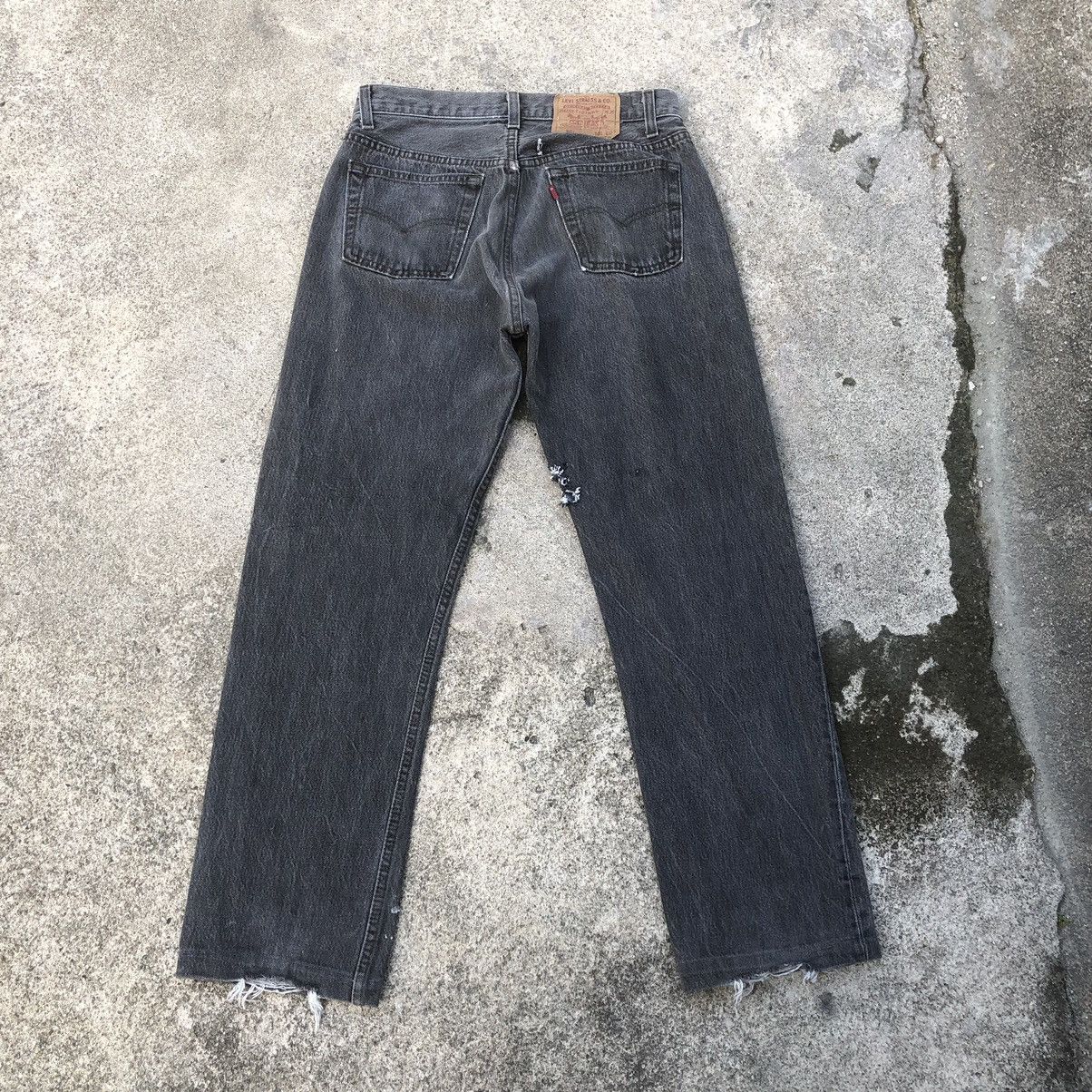 Levi's × Vintage 🔥Rare🔥Vintage Levis 501 Rips Distress Denim Jeans Size US 30 / EU 46 - 4 Thumbnail