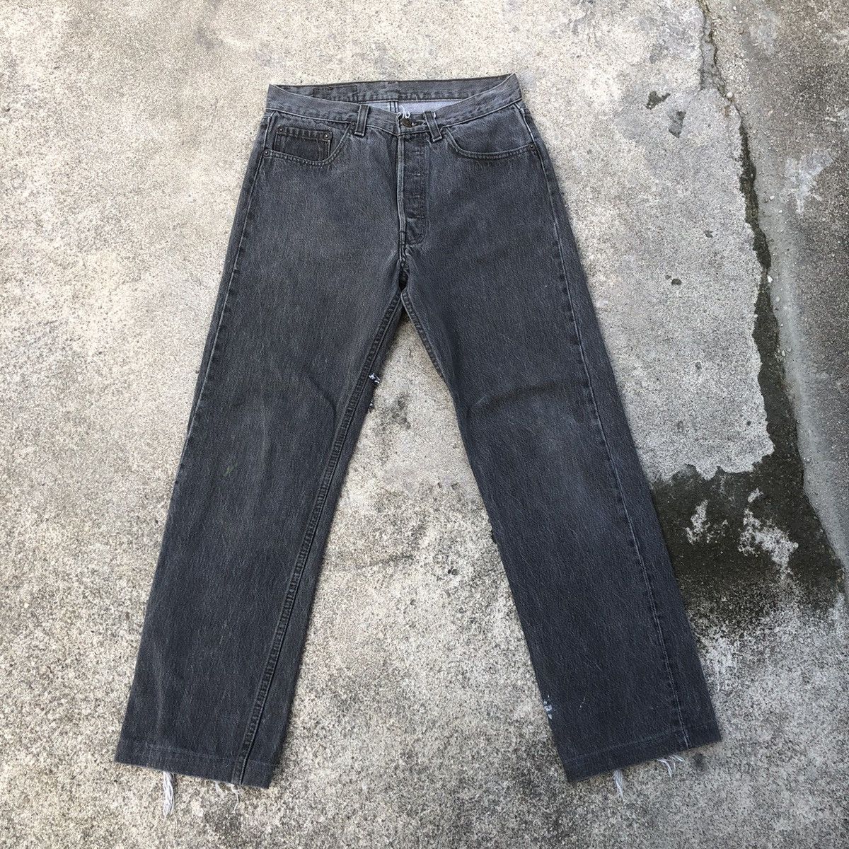 Levi's × Vintage 🔥Rare🔥Vintage Levis 501 Rips Distress Denim Jeans Size US 30 / EU 46 - 1 Thumbnail