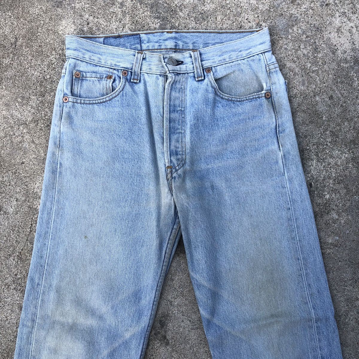 Levi's × Vintage 🔥Rare🔥Levis 501 Stoned Wash Rips Distress Denim Jeans Size US 28 / EU 44 - 2 Thumbnail