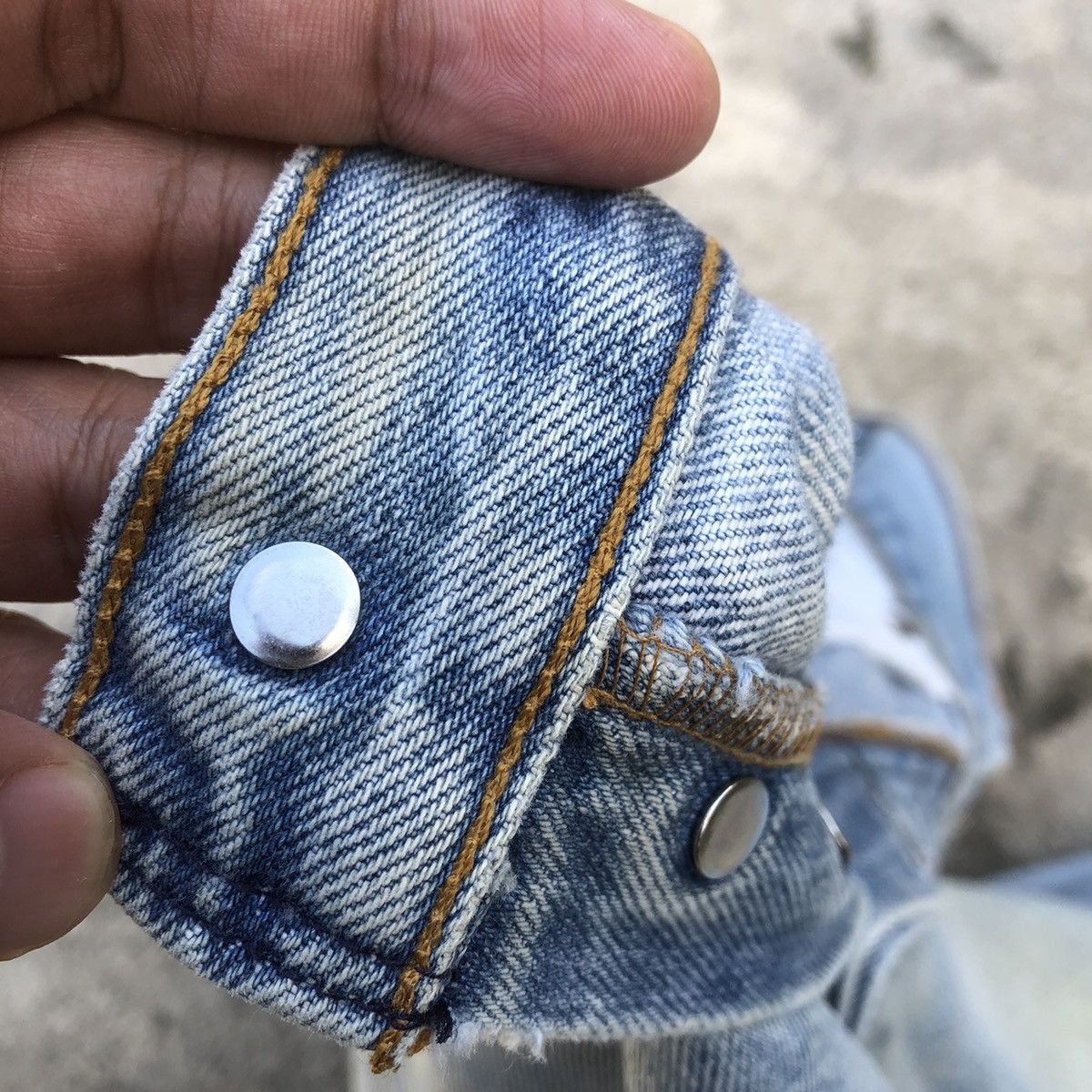 Levi's × Vintage 🔥Rare🔥Levis 501 Stoned Wash Rips Distress Denim Jeans Size US 28 / EU 44 - 18 Thumbnail