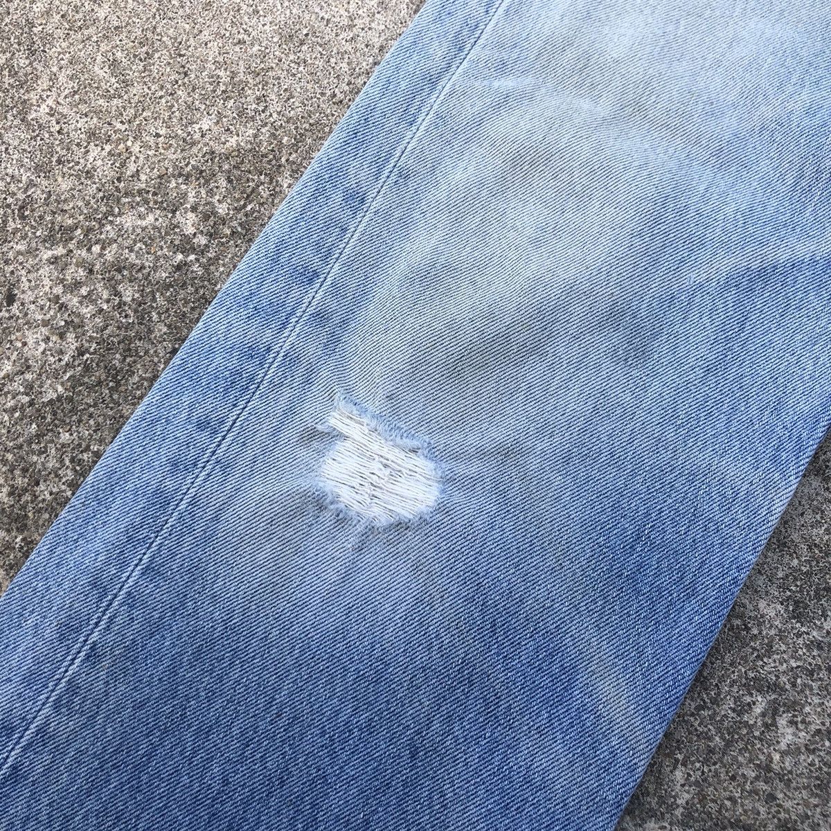 Levi's × Vintage 🔥Rare🔥Levis 501 Stoned Wash Rips Distress Denim Jeans Size US 28 / EU 44 - 15 Thumbnail