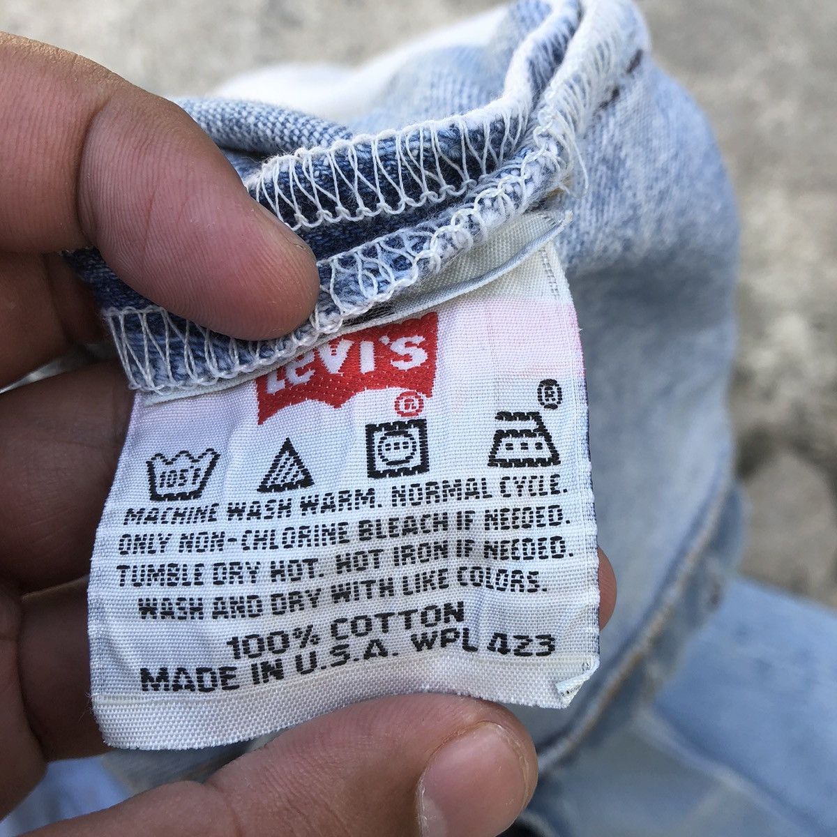 Levi's × Vintage 🔥Rare🔥Levis 501 Stoned Wash Rips Distress Denim Jeans Size US 28 / EU 44 - 19 Thumbnail