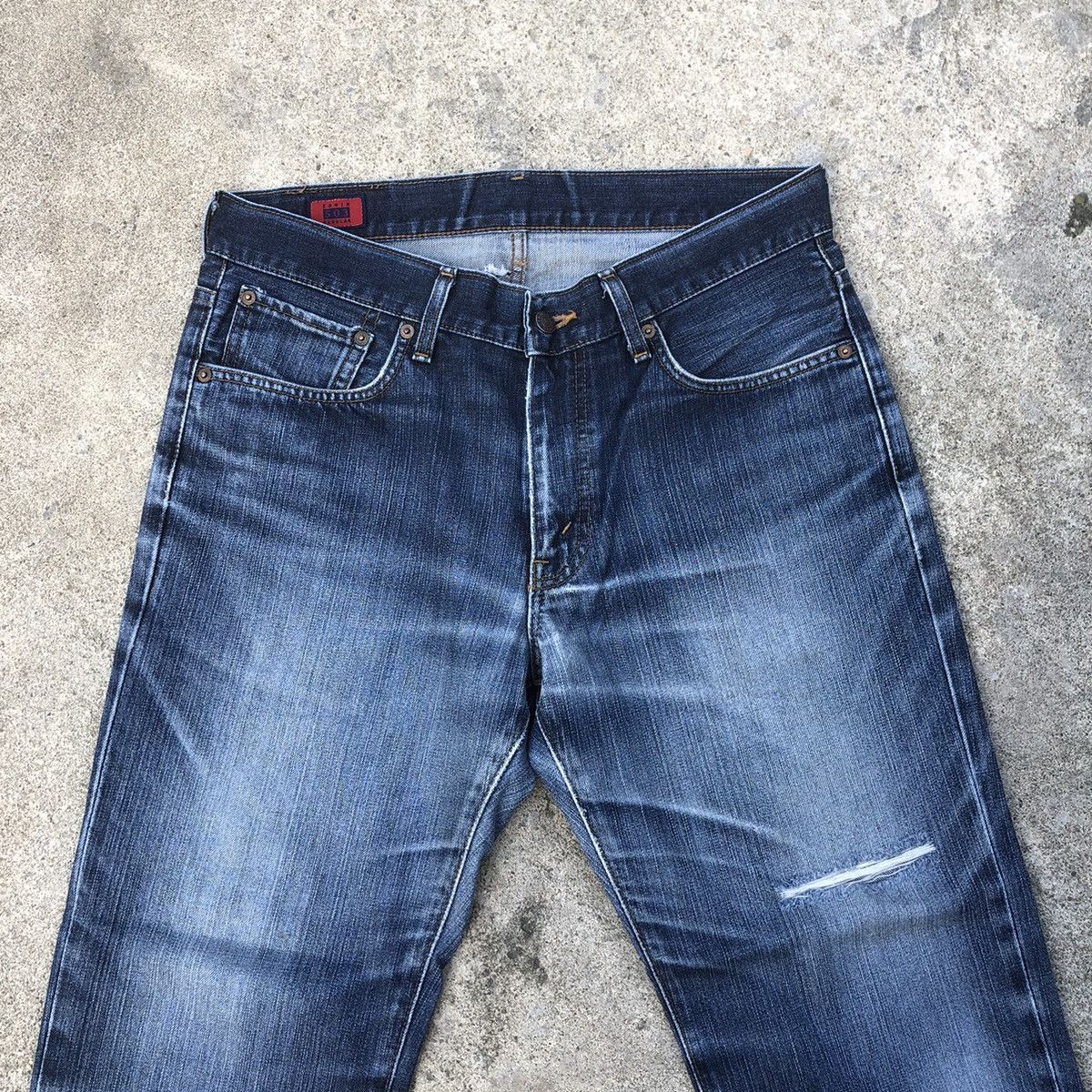 Edwin × Vintage 🔥Rare🔥Edwin 503 Stoned Wash Rips Distress Denim Jeans Size US 34 / EU 50 - 2 Thumbnail