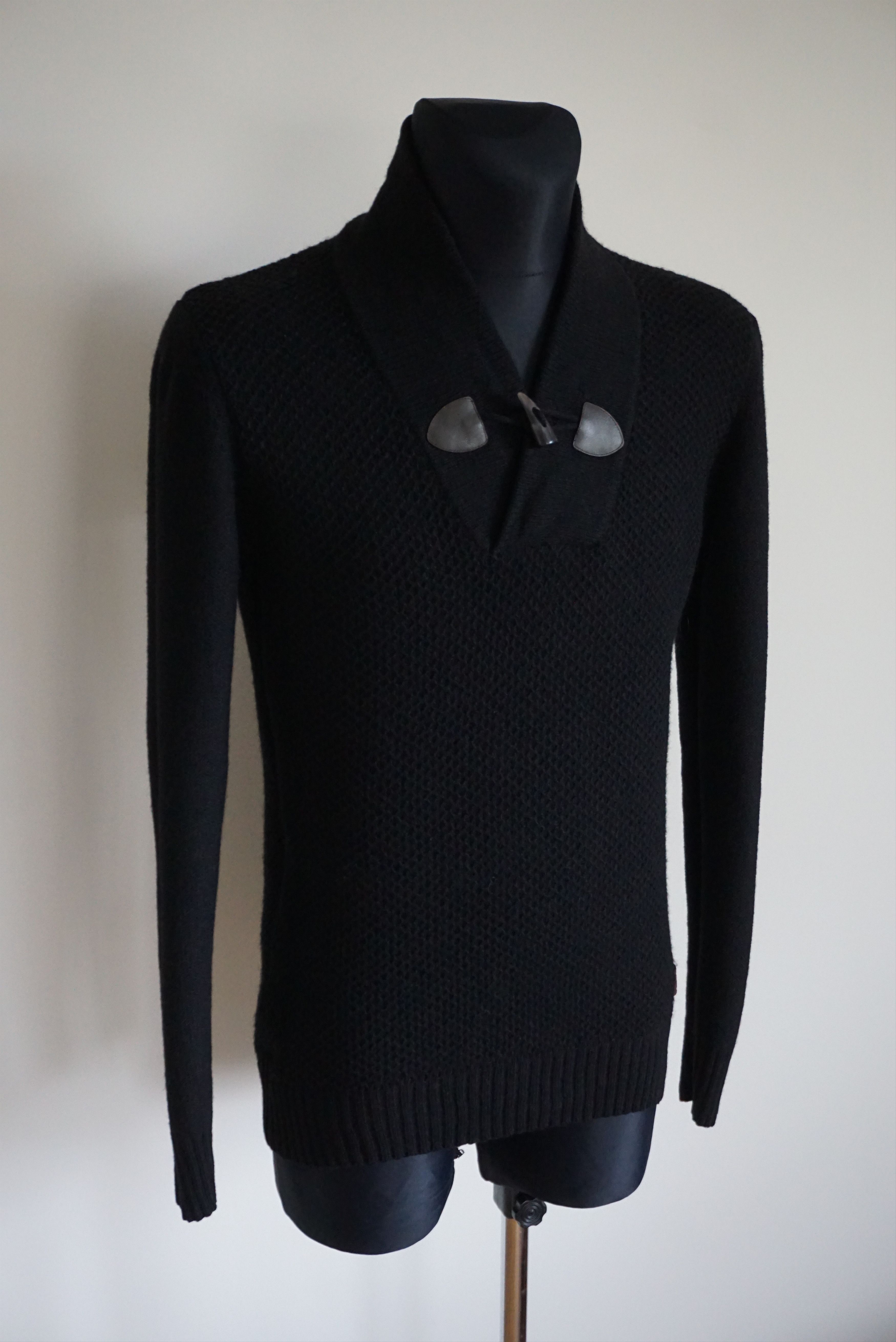 Ben Sherman Ben Sherman black wool jumper pullover casual 3d patterned Size US M / EU 48-50 / 2 - 6 Thumbnail
