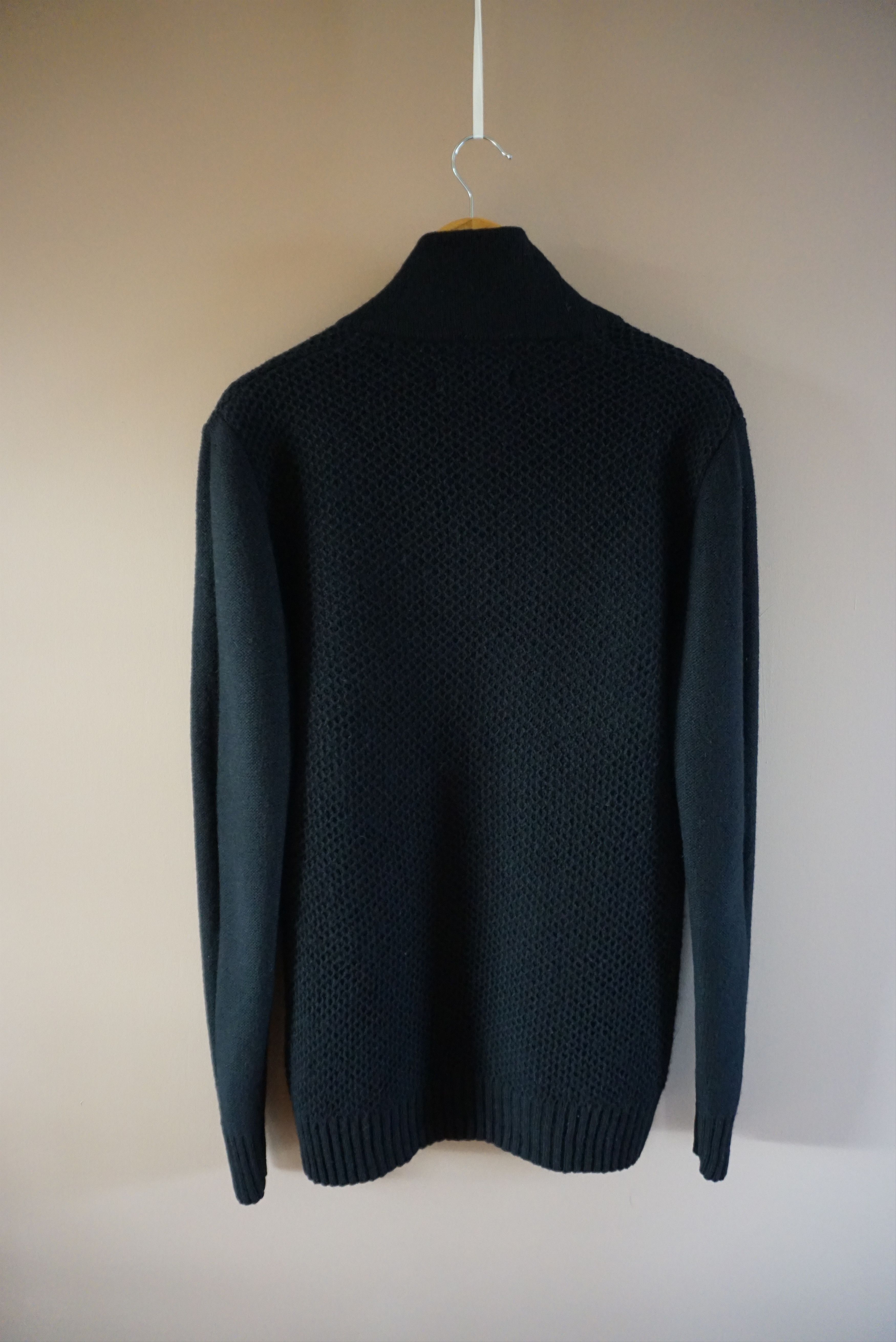 Ben Sherman Ben Sherman black wool jumper pullover casual 3d patterned Size US M / EU 48-50 / 2 - 12 Thumbnail