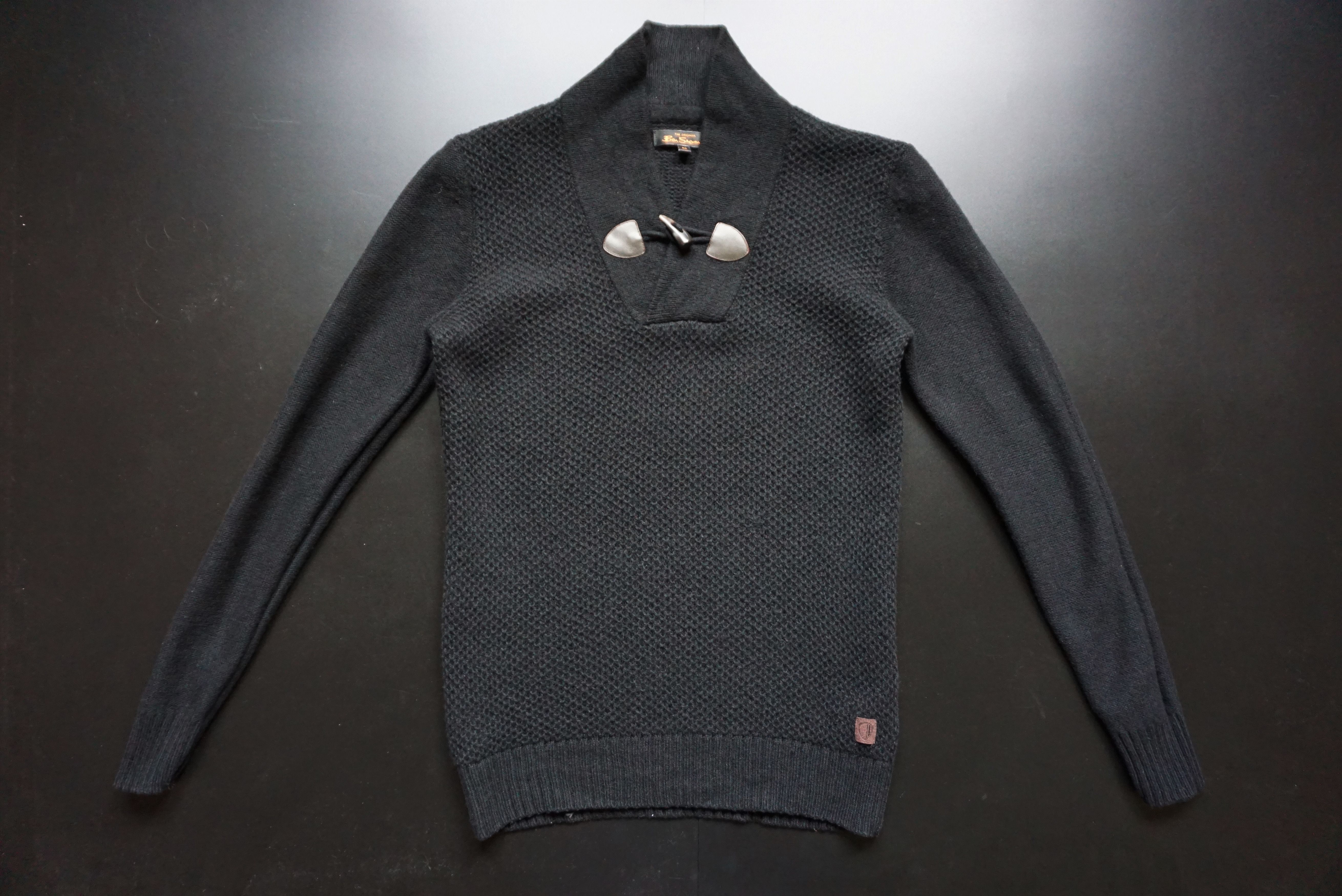 Ben Sherman Ben Sherman black wool jumper pullover casual 3d patterned Size US M / EU 48-50 / 2 - 13 Thumbnail