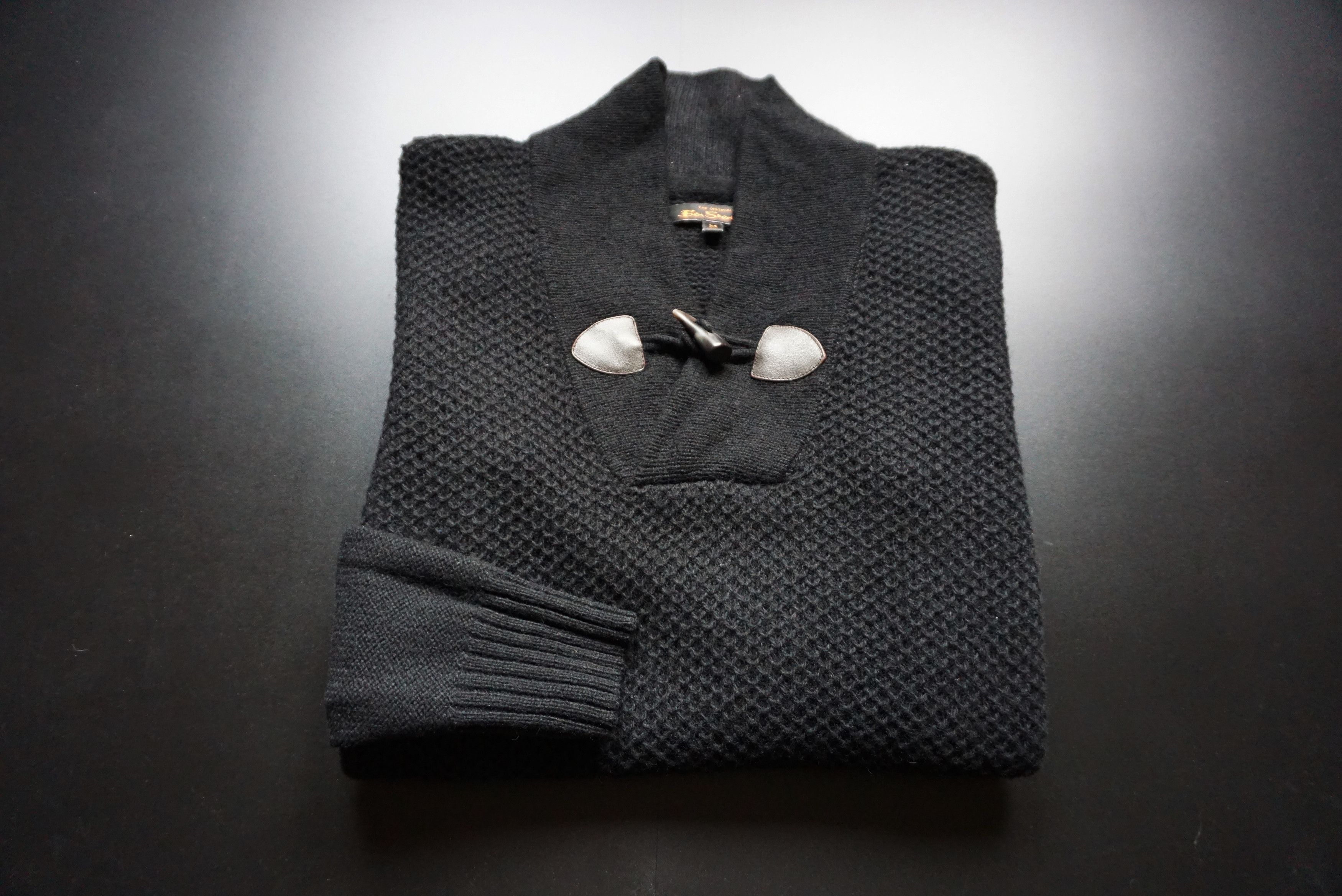 Ben Sherman Ben Sherman black wool jumper pullover casual 3d patterned Size US M / EU 48-50 / 2 - 24 Thumbnail