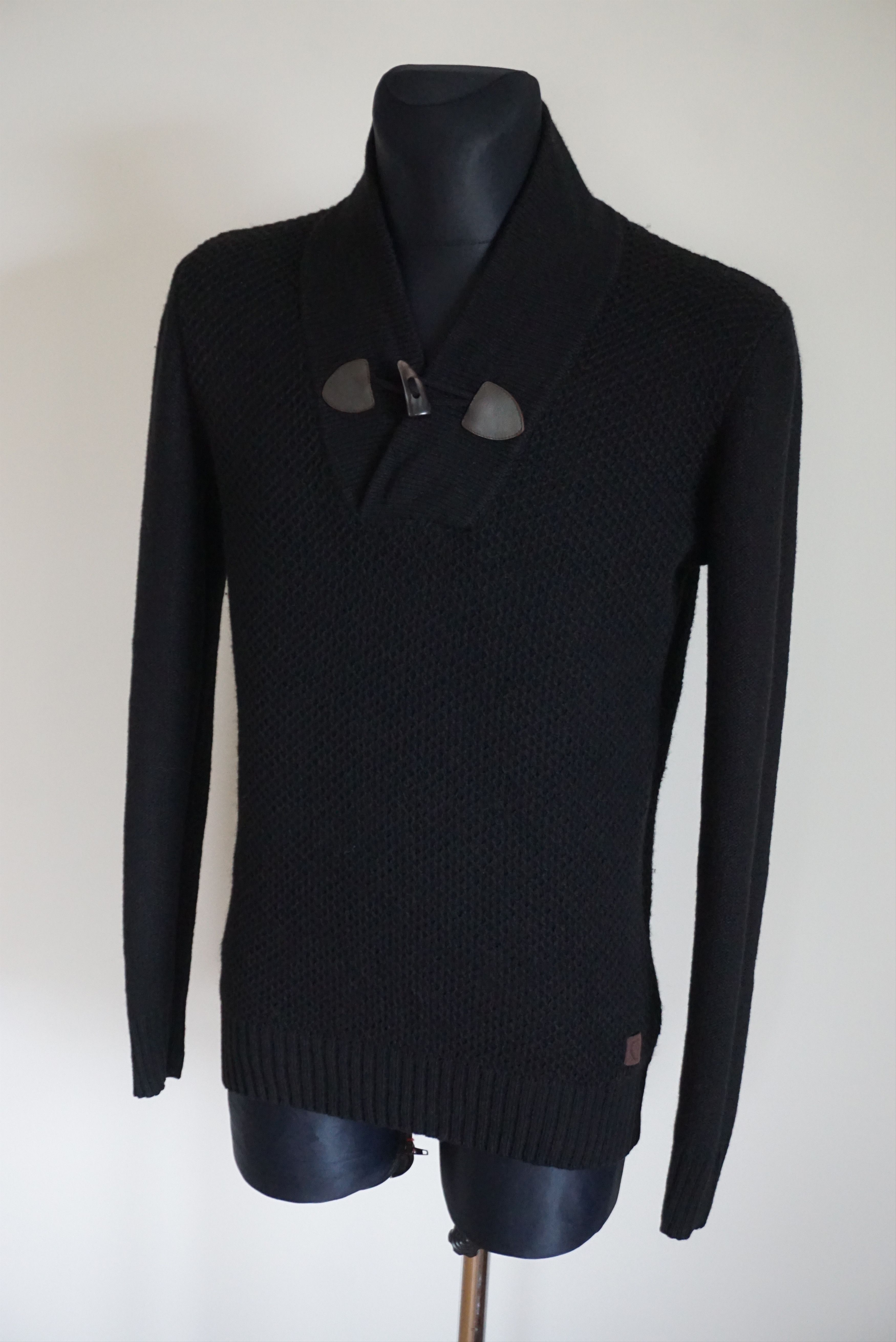 Ben Sherman Ben Sherman black wool jumper pullover casual 3d patterned Size US M / EU 48-50 / 2 - 2 Thumbnail