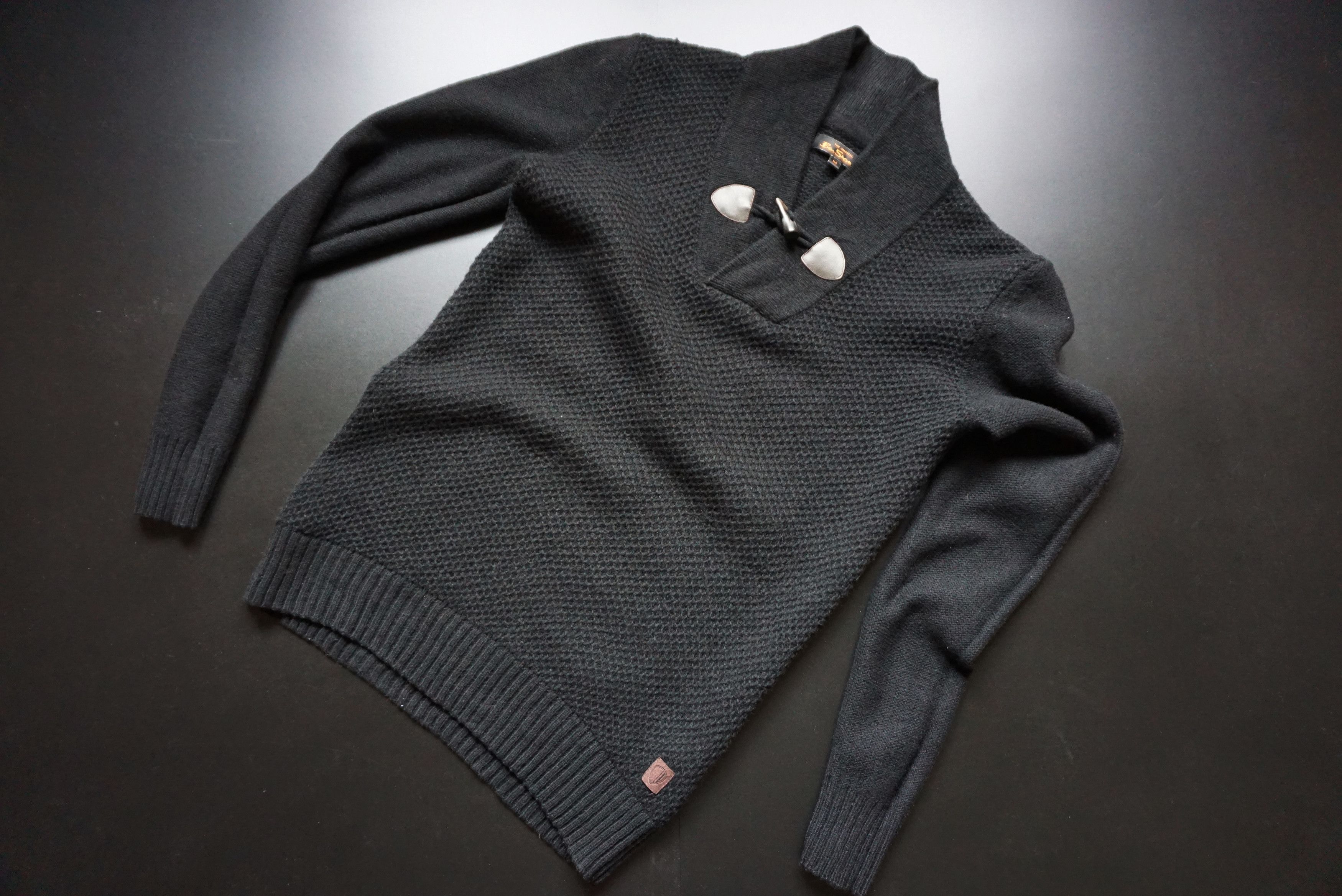 Ben Sherman Ben Sherman black wool jumper pullover casual 3d patterned Size US M / EU 48-50 / 2 - 18 Thumbnail