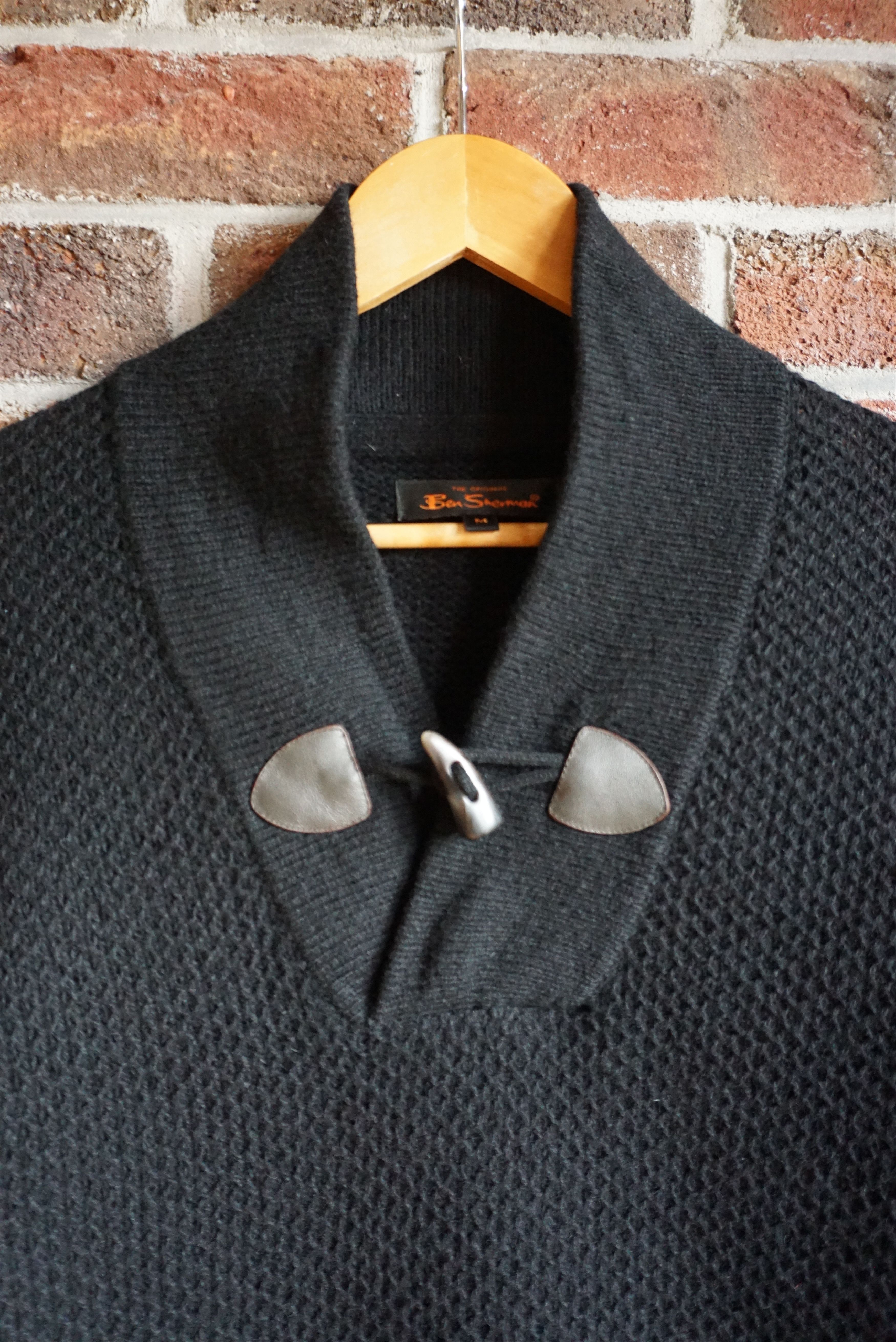 Ben Sherman Ben Sherman black wool jumper pullover casual 3d patterned Size US M / EU 48-50 / 2 - 14 Thumbnail