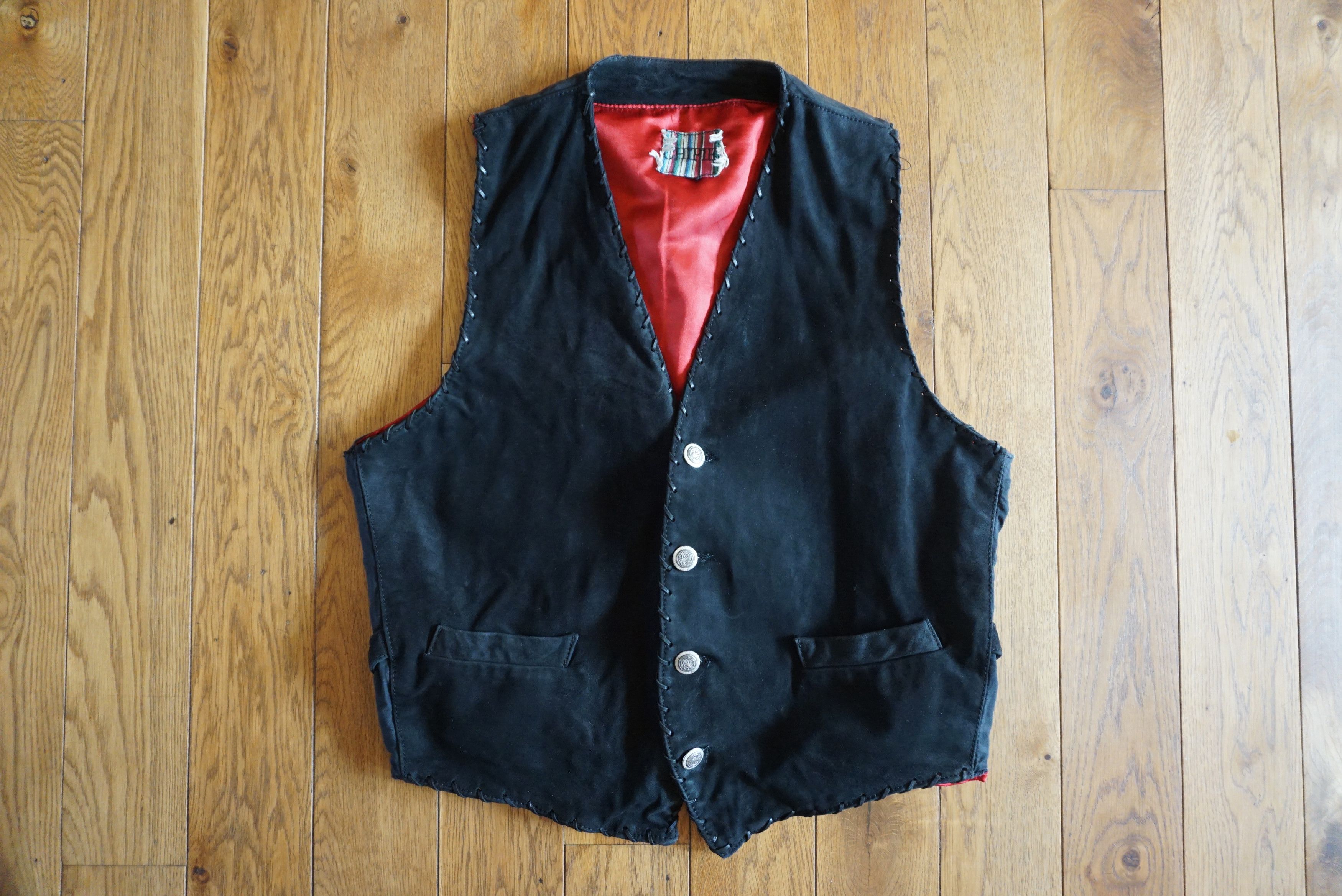 Japanese Brand Vintage leather suede 80s CHIPIE cowboy vest waistcoat Y2k Size US L / EU 52-54 / 3 - 17 Thumbnail