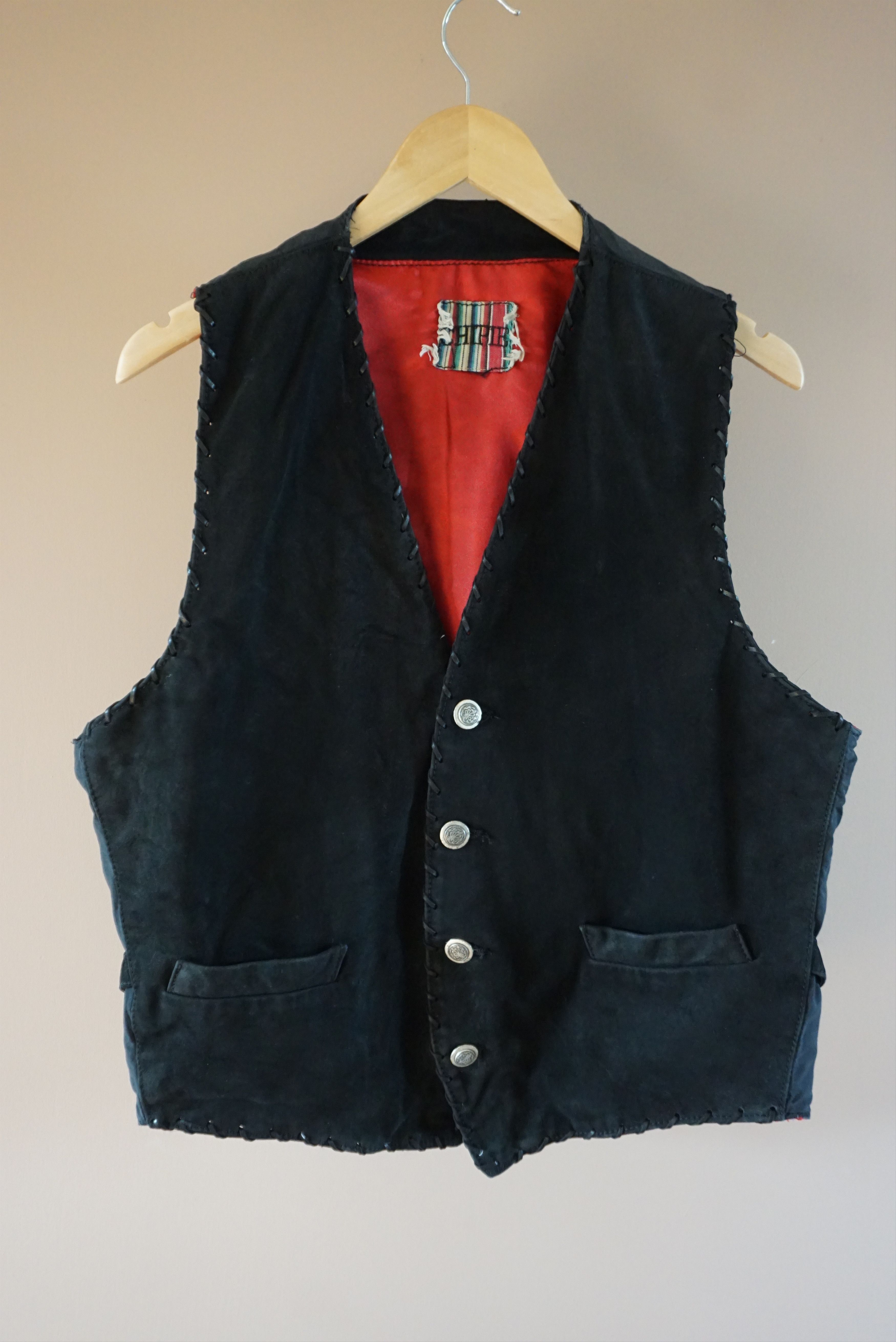 Japanese Brand Vintage leather suede 80s CHIPIE cowboy vest waistcoat Y2k Size US L / EU 52-54 / 3 - 11 Thumbnail