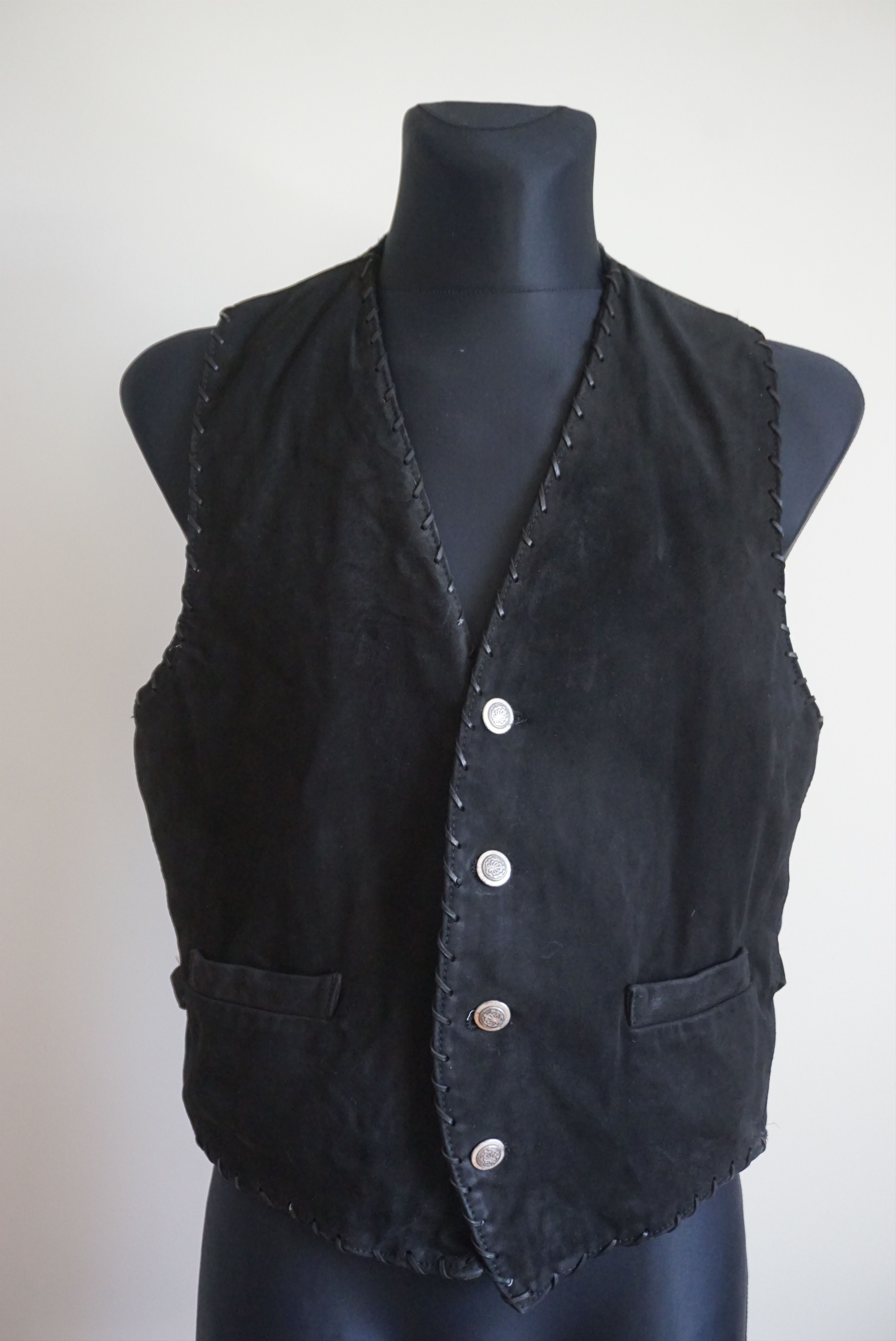 Japanese Brand Vintage leather suede 80s CHIPIE cowboy vest waistcoat Y2k Size US L / EU 52-54 / 3 - 5 Thumbnail