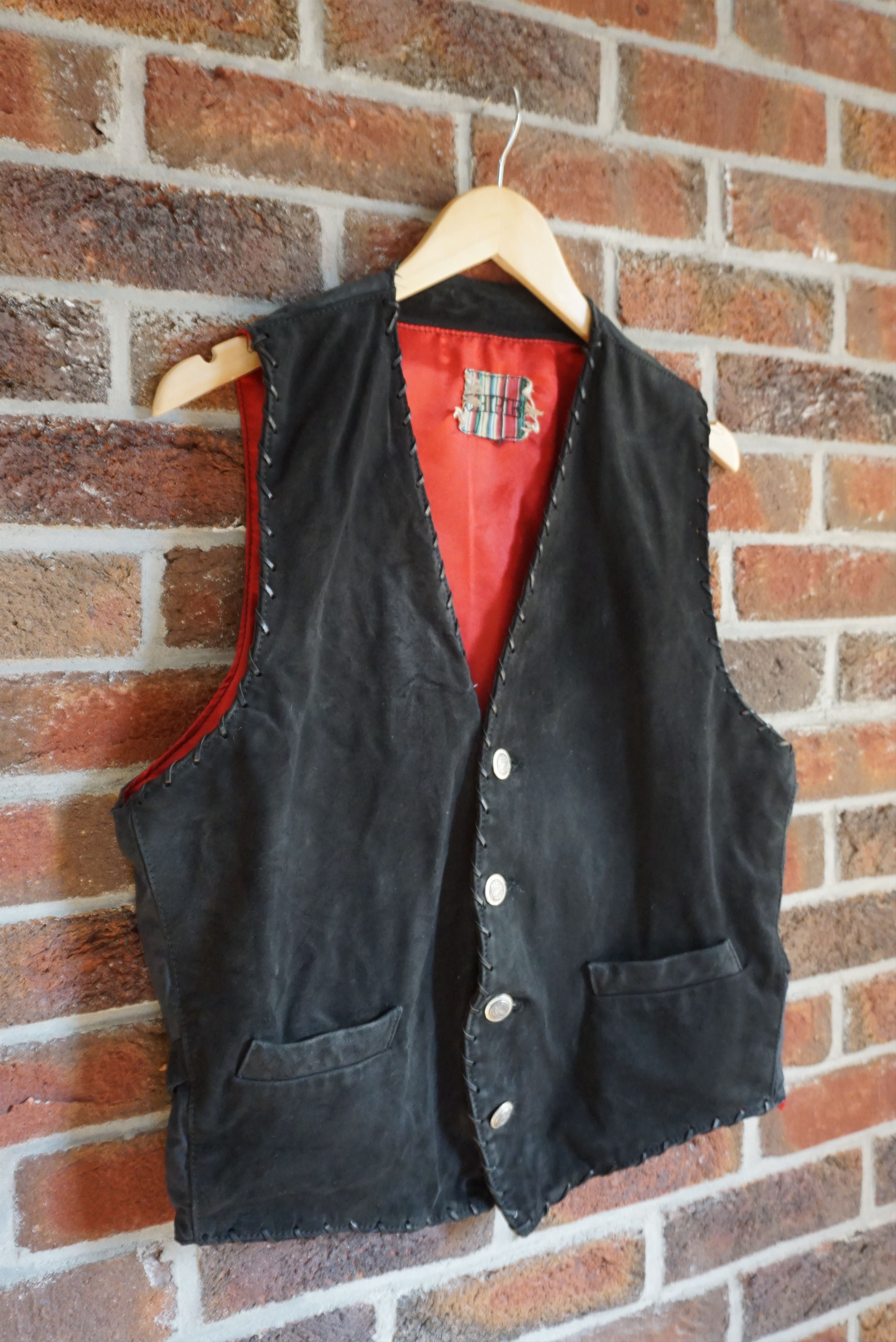 Japanese Brand Vintage leather suede 80s CHIPIE cowboy vest waistcoat Y2k Size US L / EU 52-54 / 3 - 3 Thumbnail