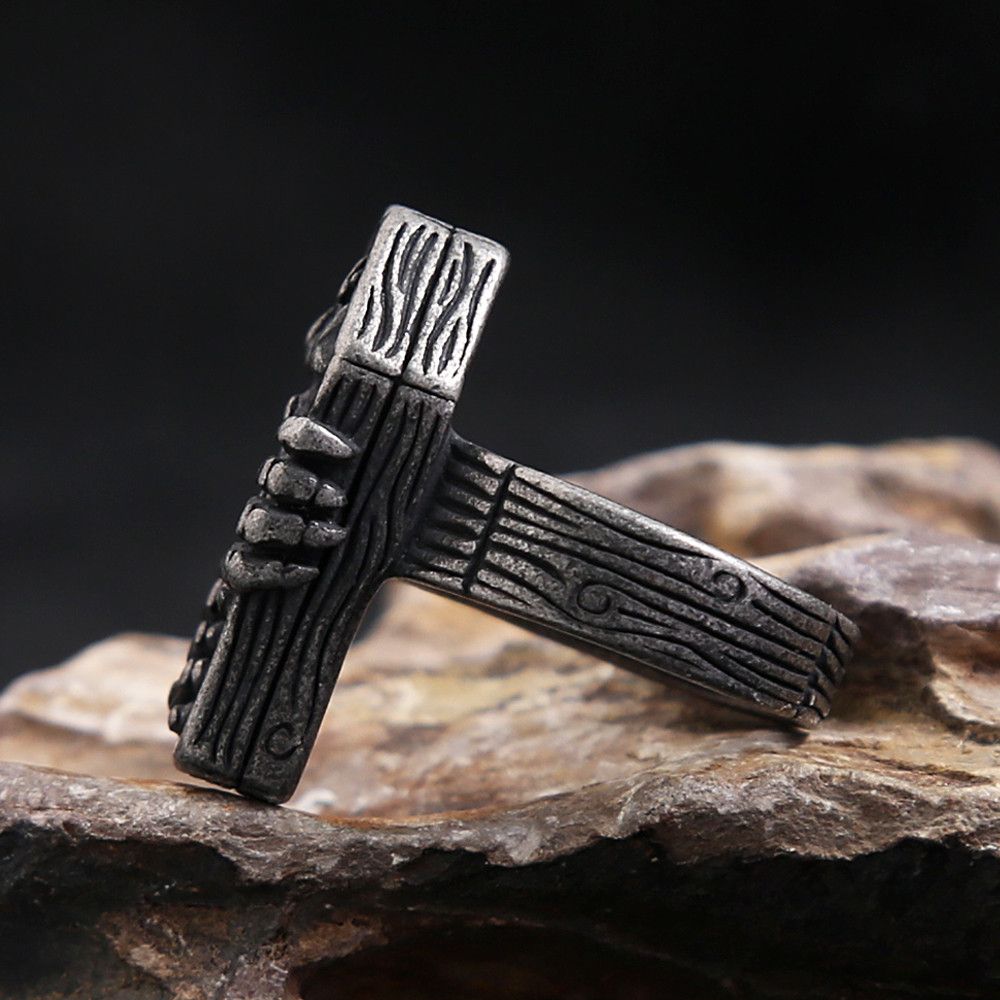 Jewelry Coffin Vampire Skull Ring Size ONE SIZE - 3 Thumbnail