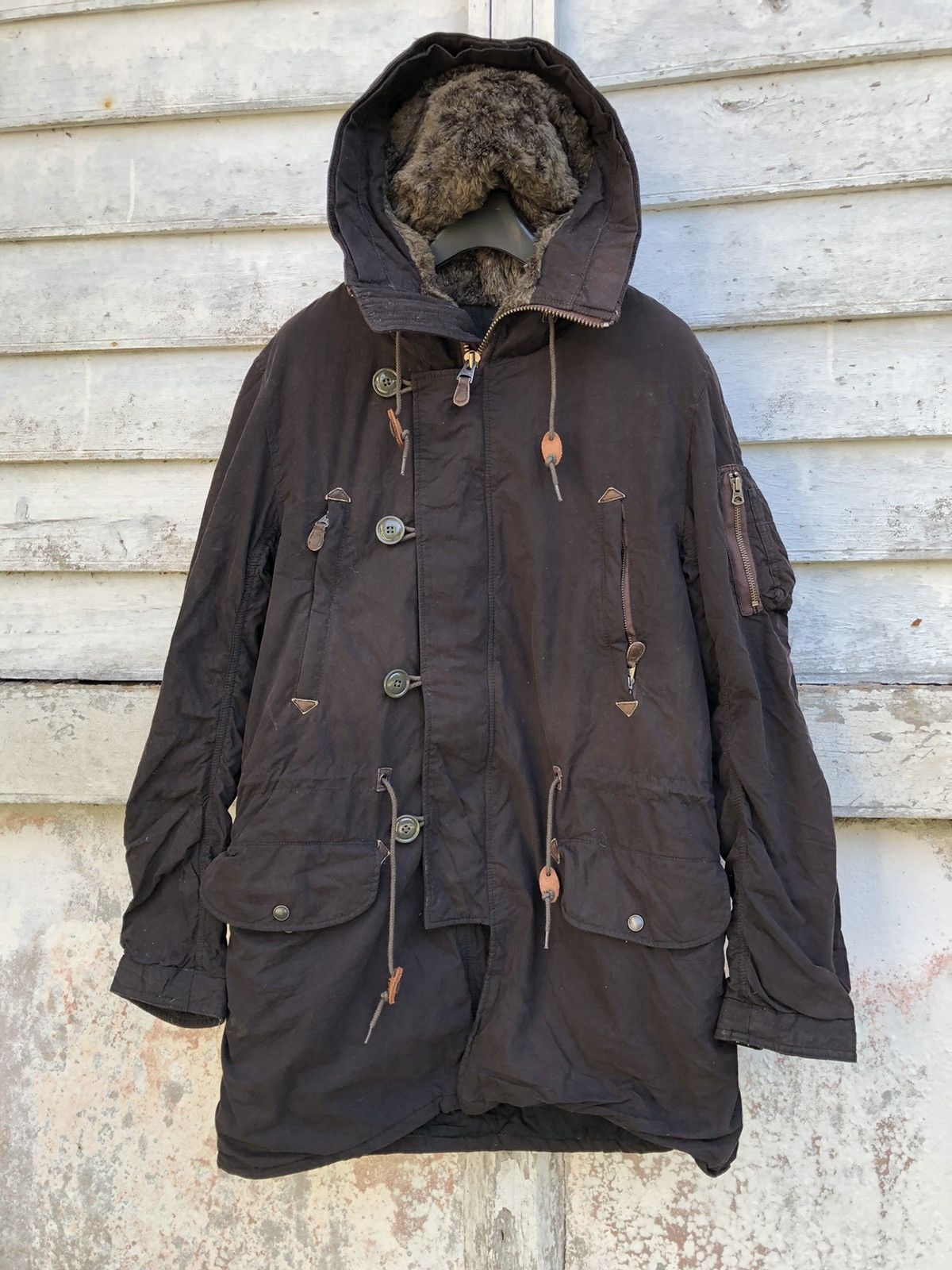 John Bull Military Spec Fur Lining Hooded Padded Parka
