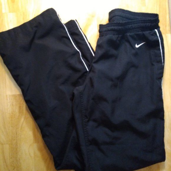 Vintage Nike Small Swoosh Striped Mesh Lined Wind Pants Joggers outlet Trainers