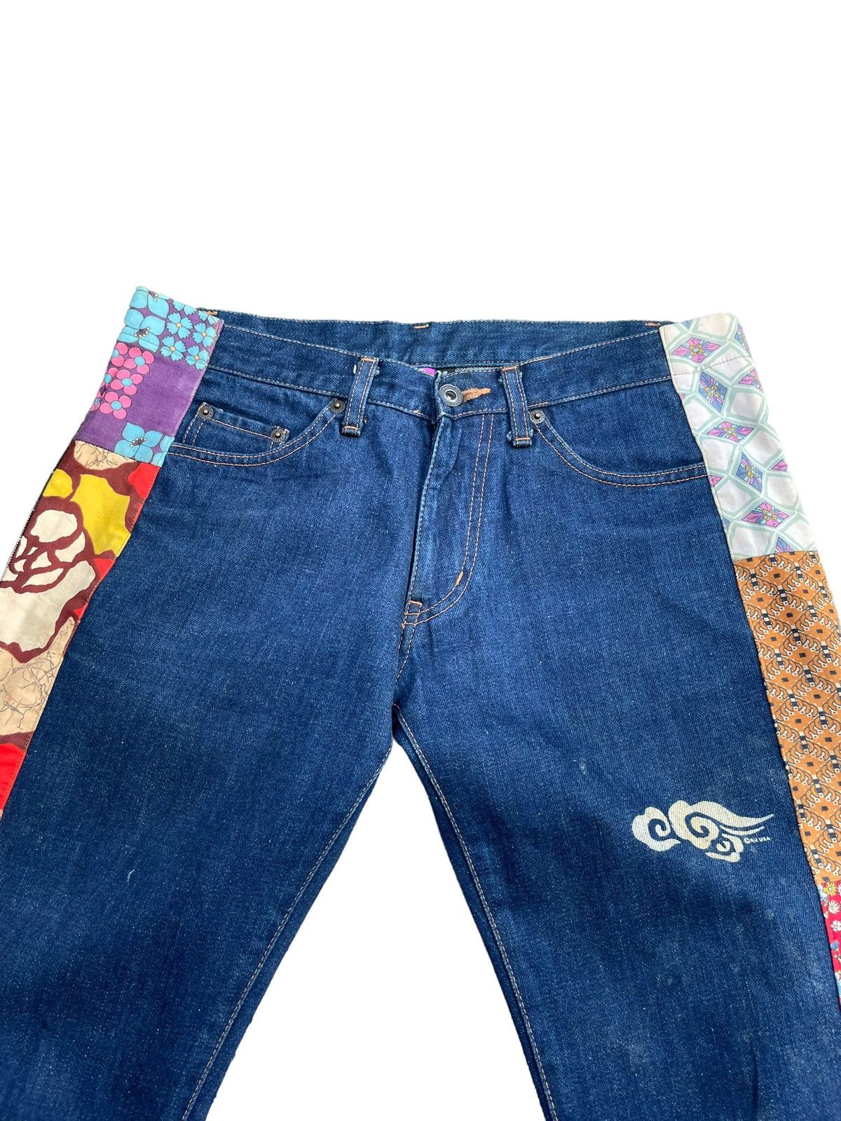 Japanese Brand Ku Usa Flare Denim Size 32" / US 10 / IT 46 - 3 Thumbnail