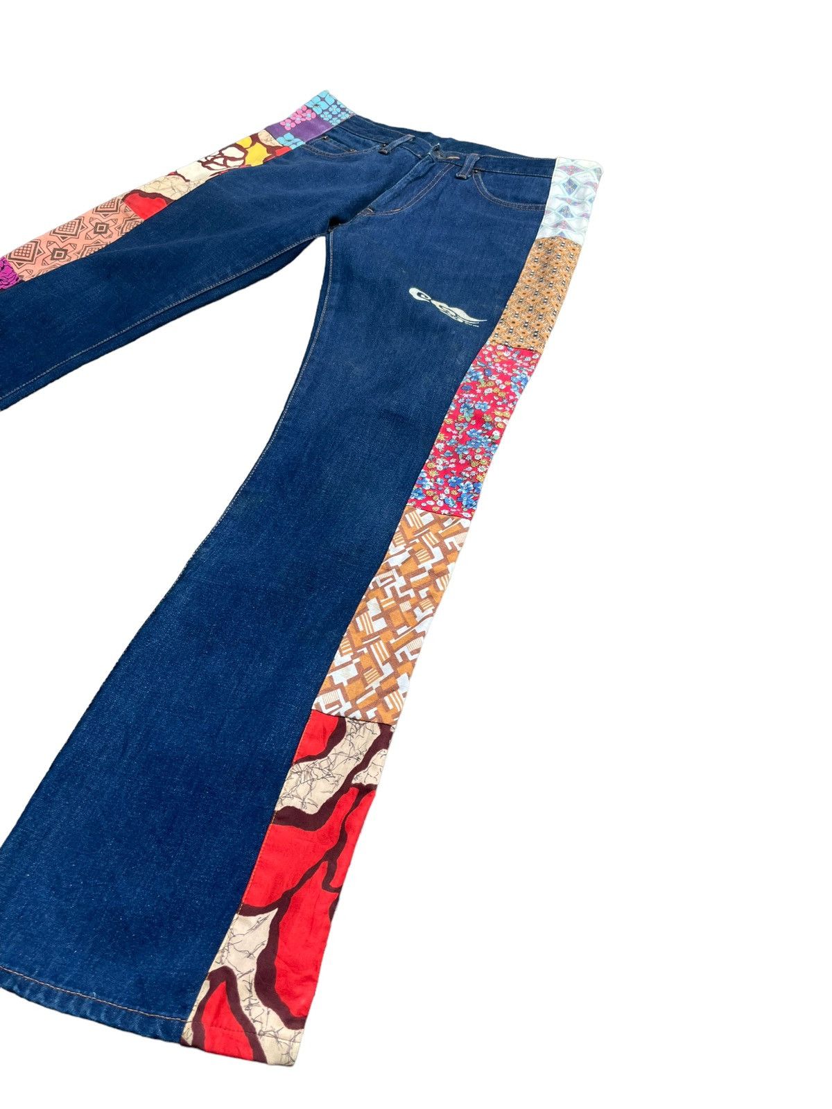 Japanese Brand Ku Usa Flare Denim Size 32" / US 10 / IT 46 - 2 Thumbnail