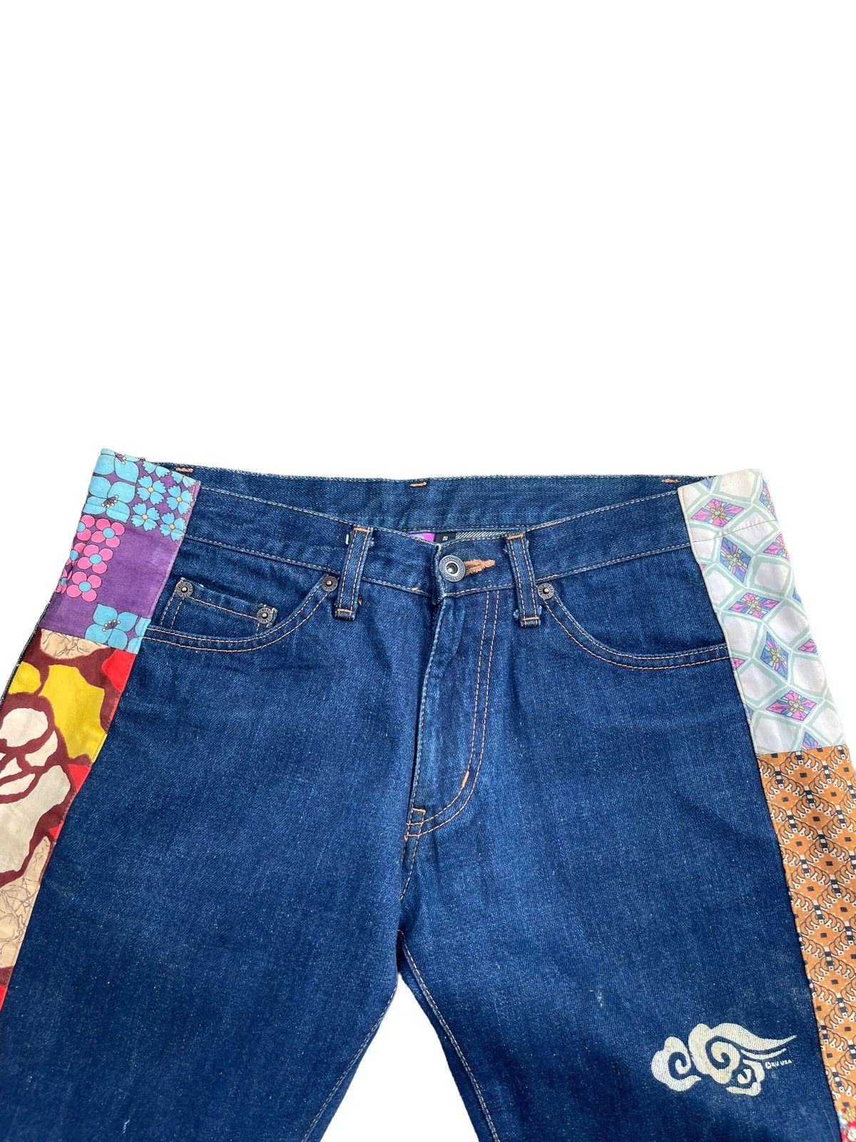 Japanese Brand Ku Usa Flare Denim Size 32" / US 10 / IT 46 - 4 Thumbnail