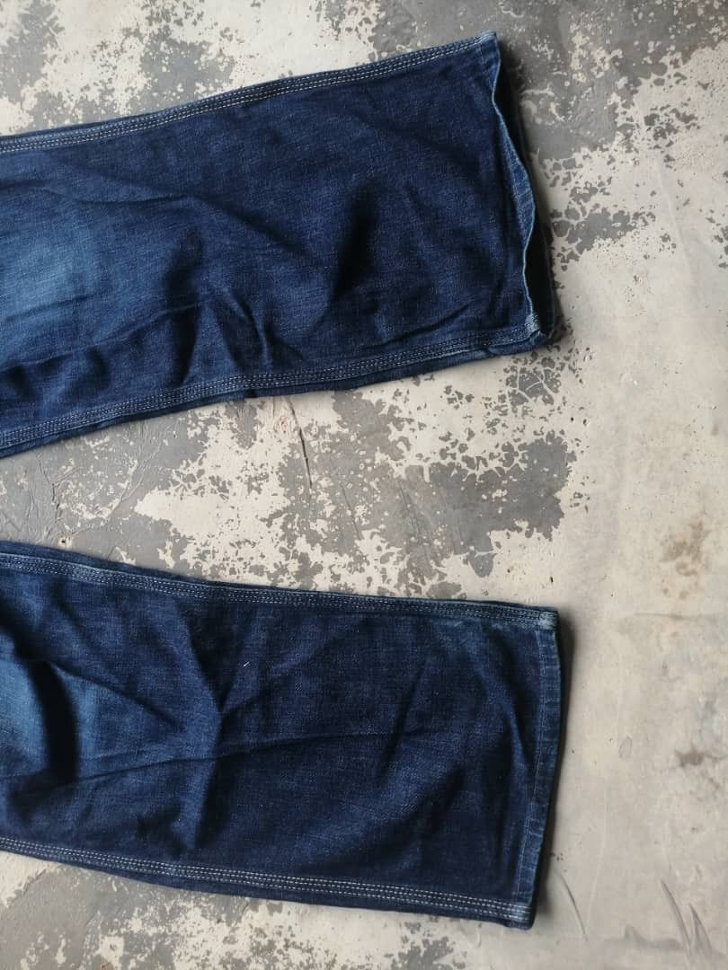 45rpm × Indigo × Japanese Brand Vintage Indigo Blue Cafe 45rpm Baggy Pants Size US 30 / EU 46 - 10 Thumbnail