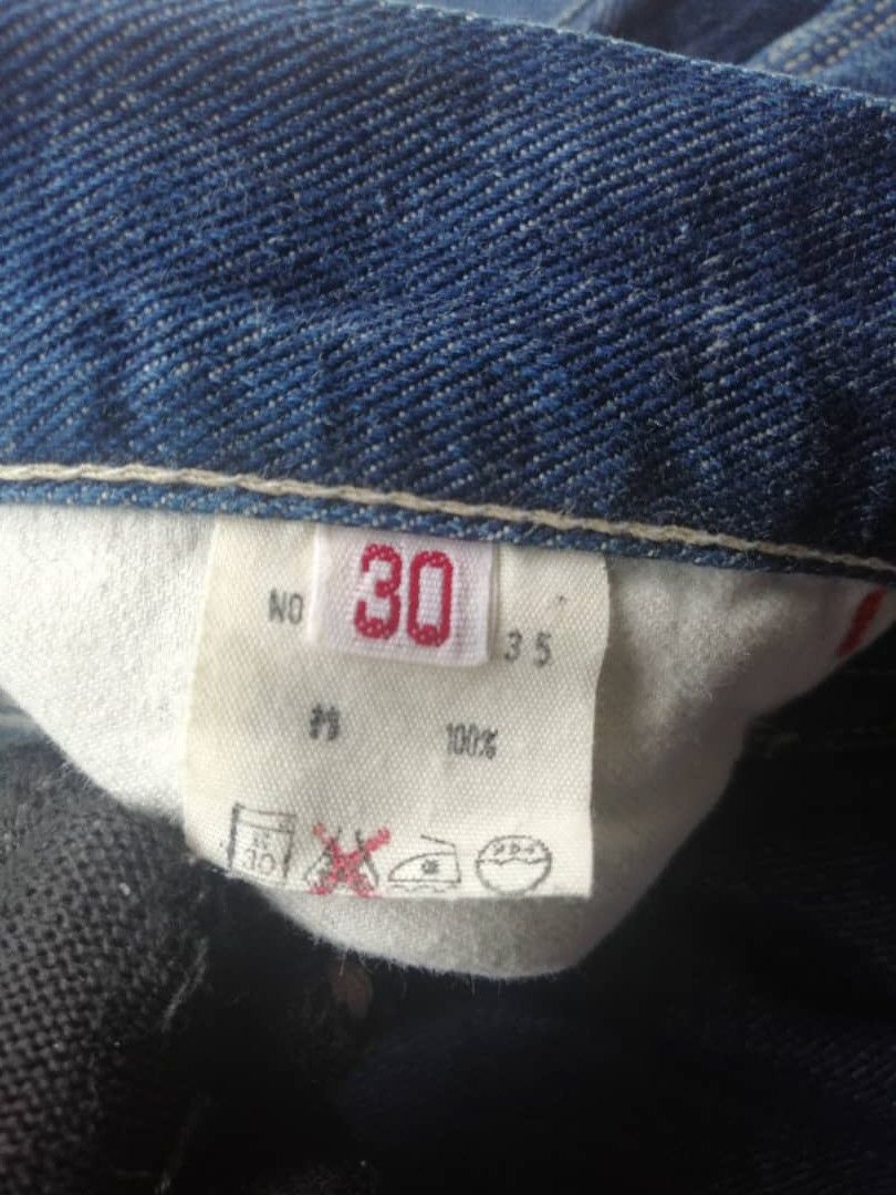 45rpm × Indigo × Japanese Brand Vintage Indigo Blue Cafe 45rpm Baggy Pants Size US 30 / EU 46 - 7 Thumbnail
