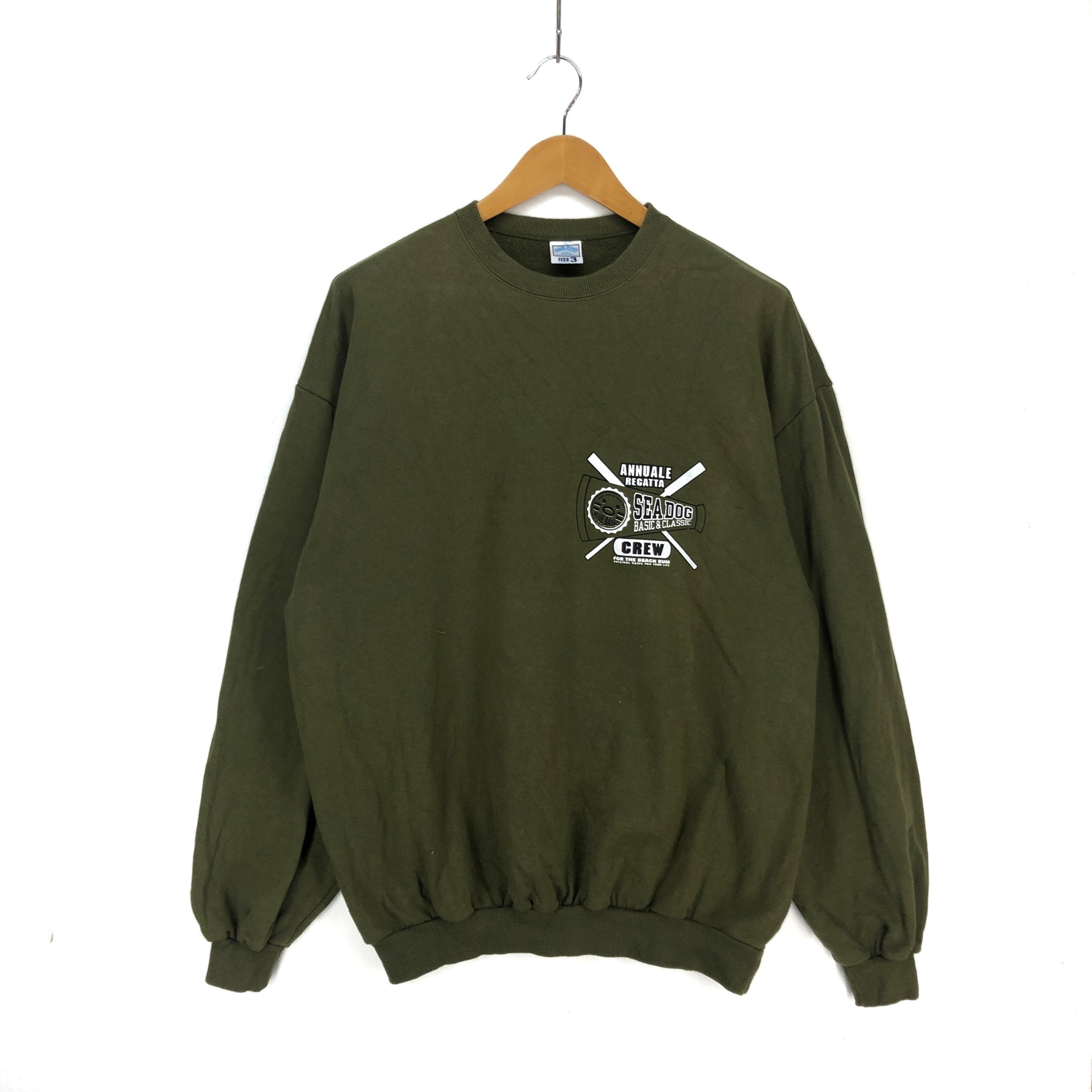 Japanese Brand SEA DOG Annuale Regatta Crew Neck Sweatshirt #1408-50 Size US XL / EU 56 / 4 - 3 Thumbnail