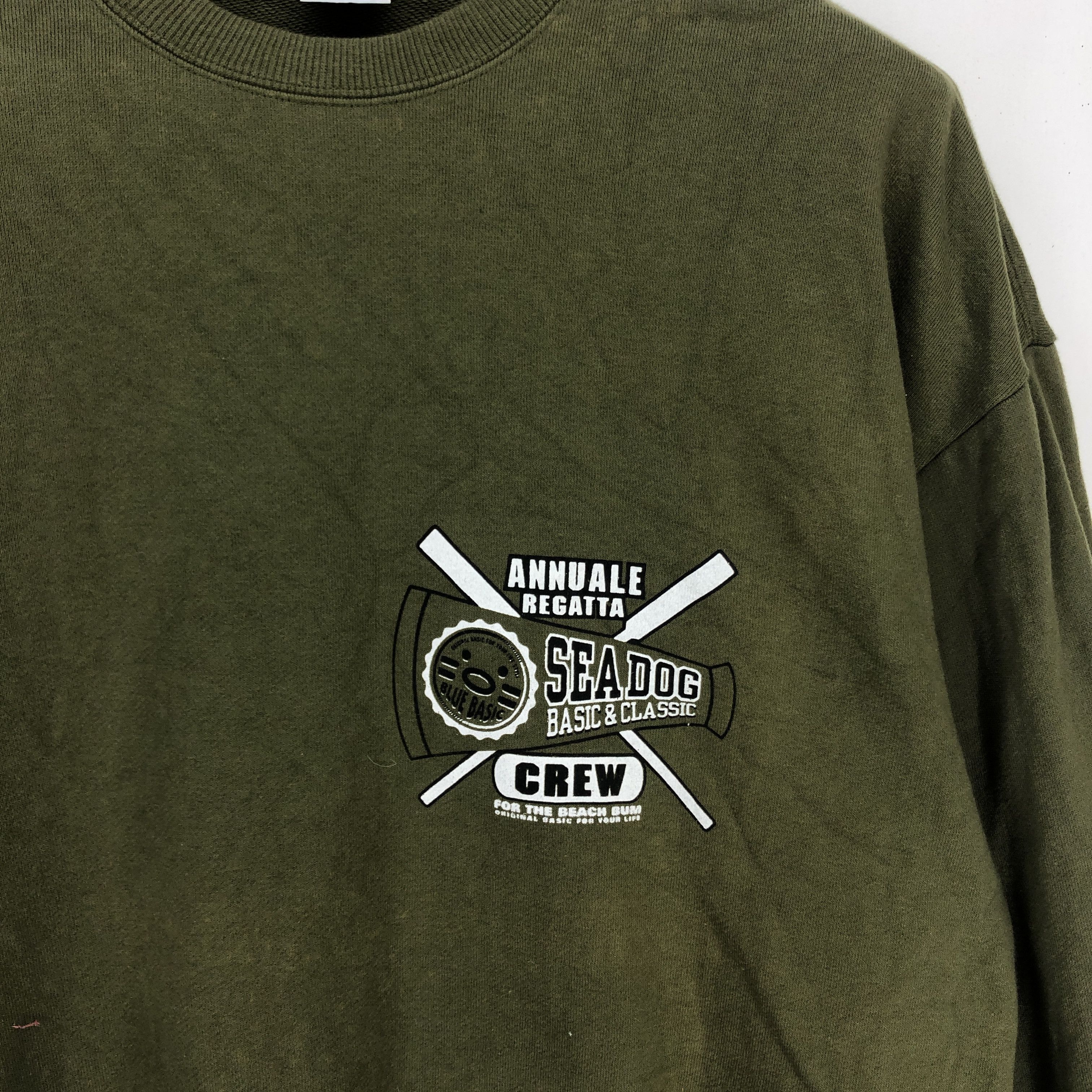 Japanese Brand SEA DOG Annuale Regatta Crew Neck Sweatshirt #1408-50 Size US XL / EU 56 / 4 - 4 Thumbnail