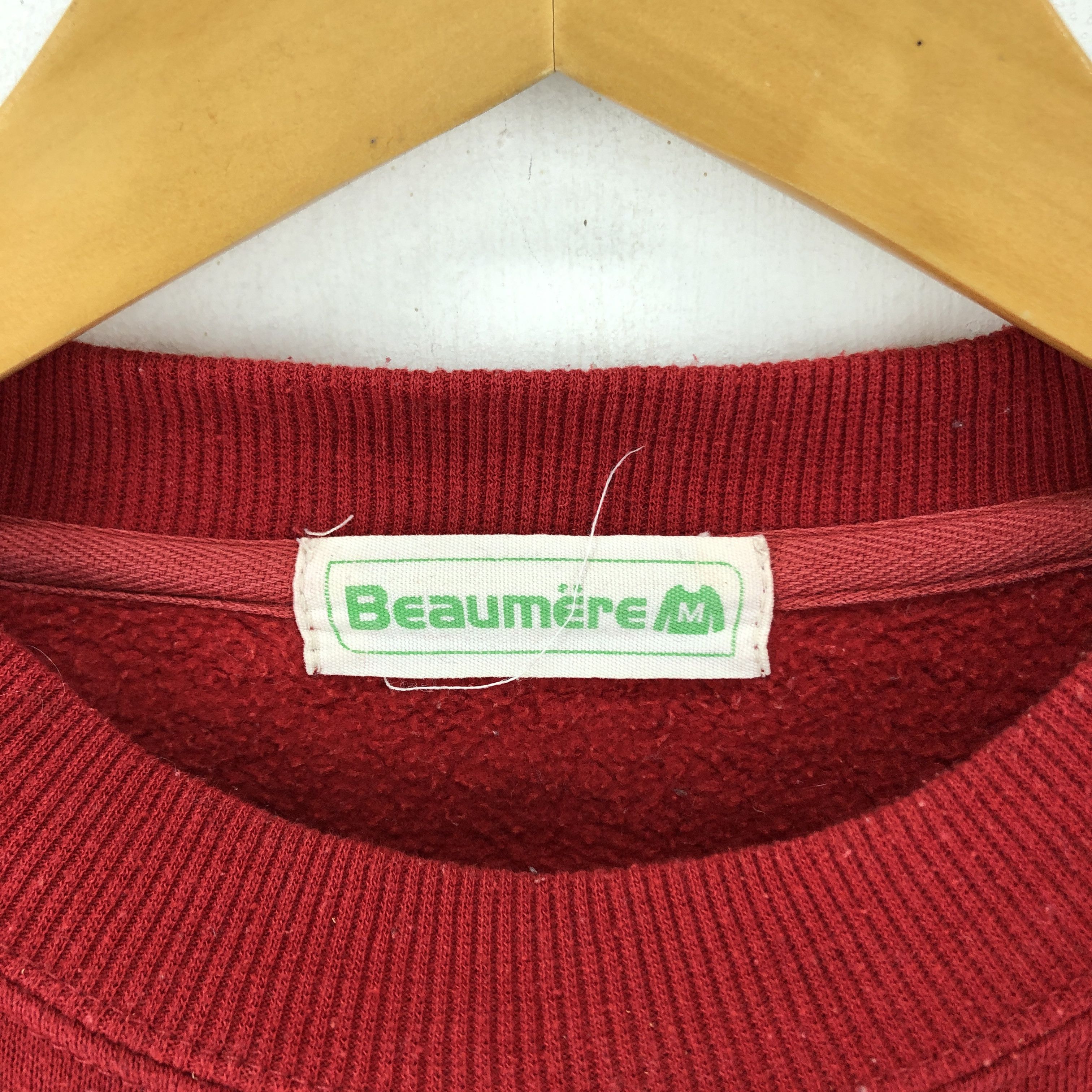 Japanese Brand BEAUMERE Crew Neck Sweatshirt #1842-51 Size US M / EU 48-50 / 2 - 5 Thumbnail