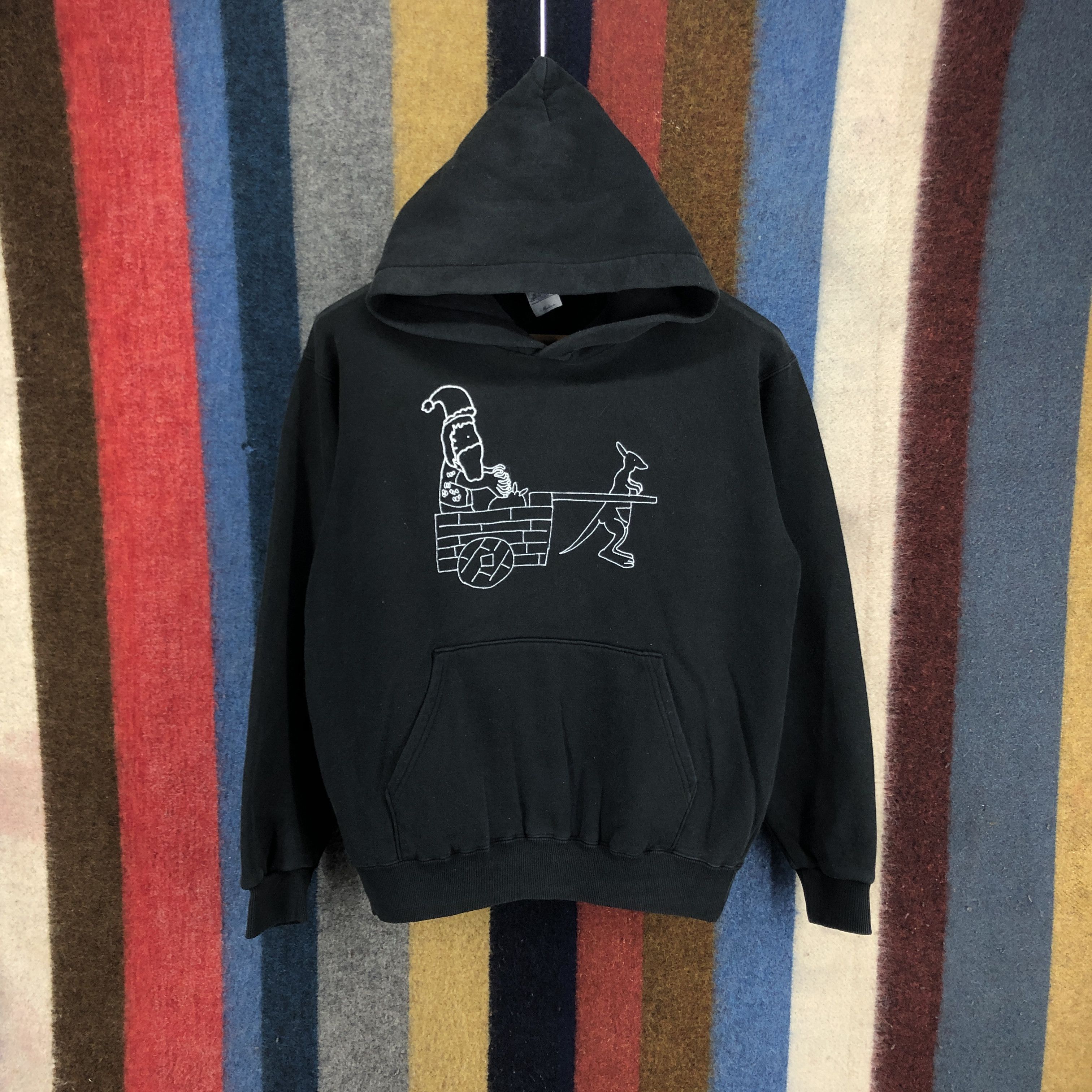Japanese Brand SANTA AND KANGAROO by PRINTSTAR Hoodie Pullover #2687-96 Size US M / EU 48-50 / 2 - 1 Thumbnail