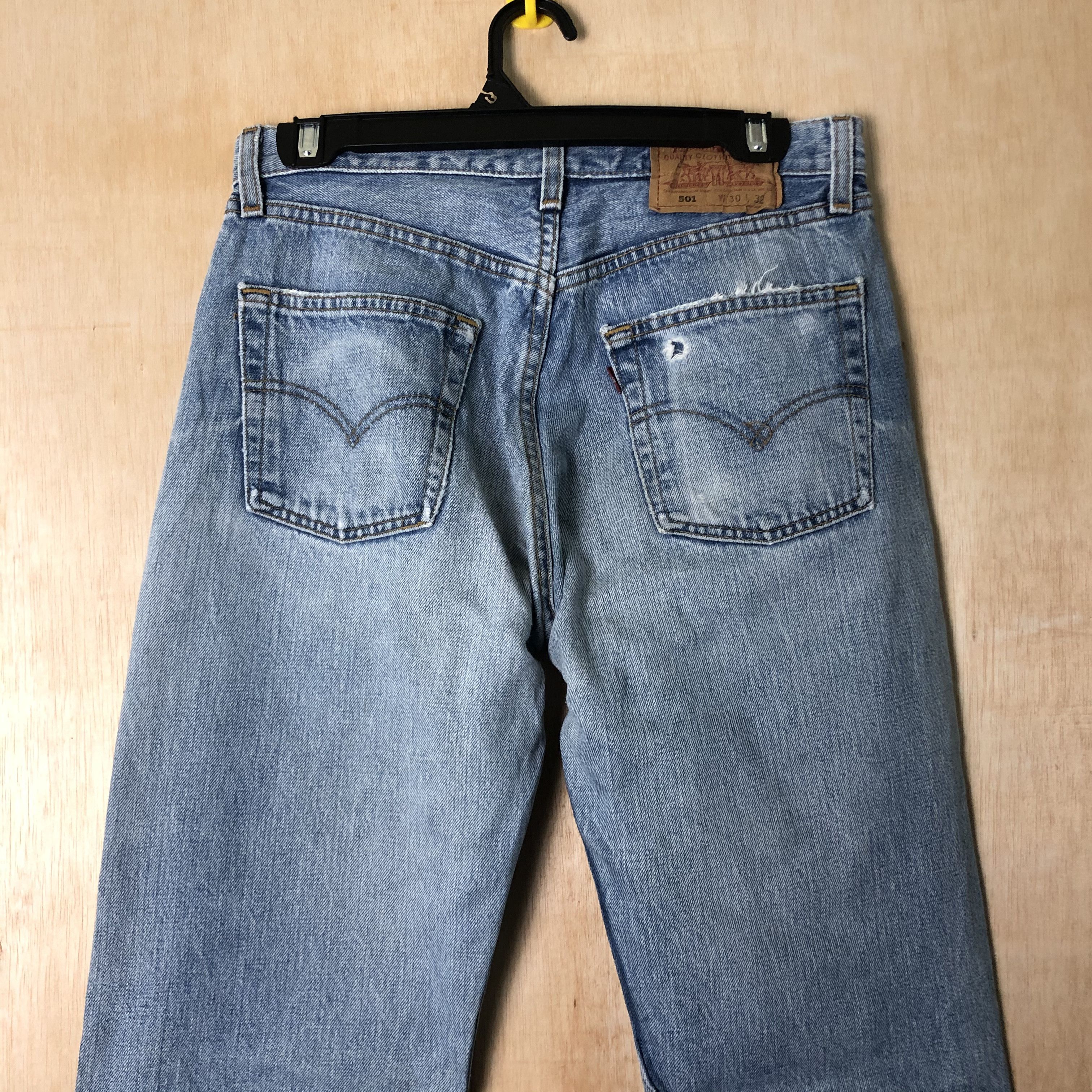 Levi's DLL 501 Levi’s japan Distressed Blue Denim #c002 Size US 29 - 8 Thumbnail