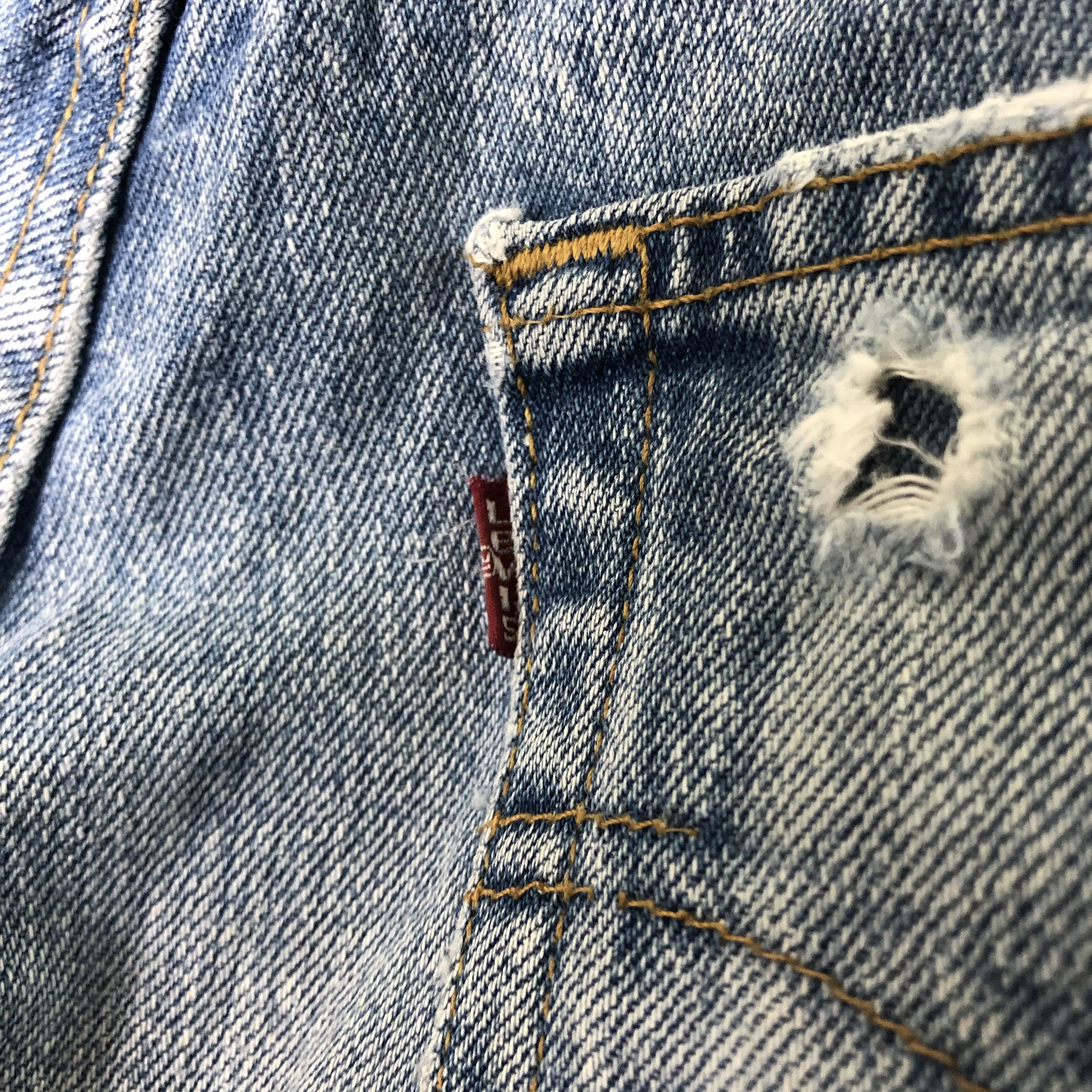 Levi's DLL 501 Levi’s japan Distressed Blue Denim #c002 Size US 29 - 10 Thumbnail