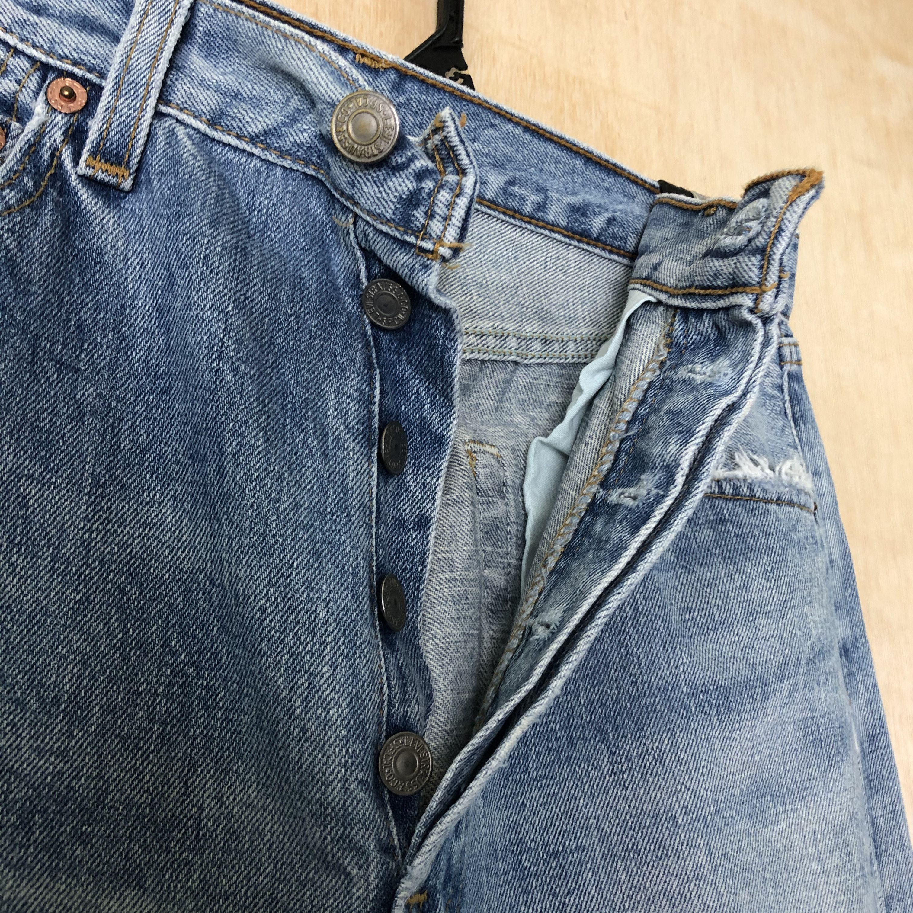 Levi's DLL 501 Levi’s japan Distressed Blue Denim #c002 Size US 29 - 6 Thumbnail