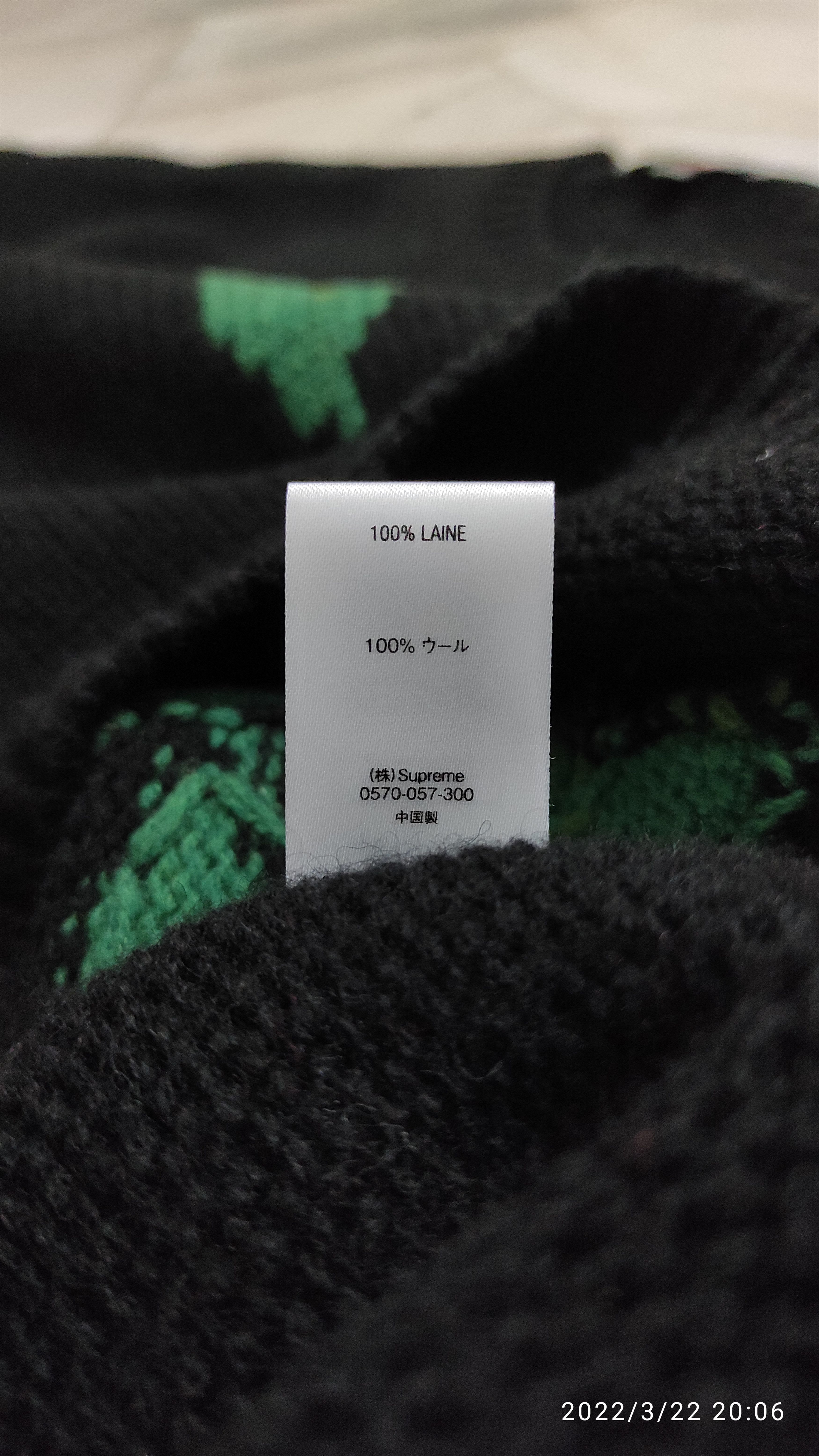 Supreme × Yohji Yamamoto FW2020 Supreme x Yohji Yamamoto Black Rose Sweater Size US S / EU 44-46 / 1 - 7 Thumbnail