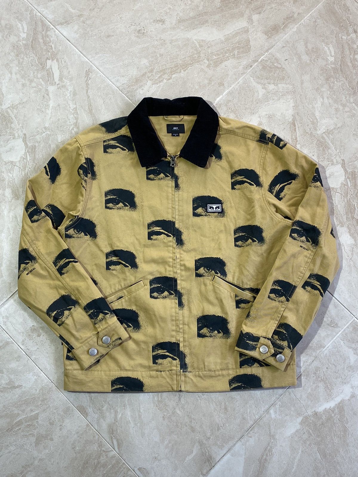 Obey Obey sees all worldwide zip up jacket Size Medium Size US M / EU 48-50 / 2 - 1 Thumbnail