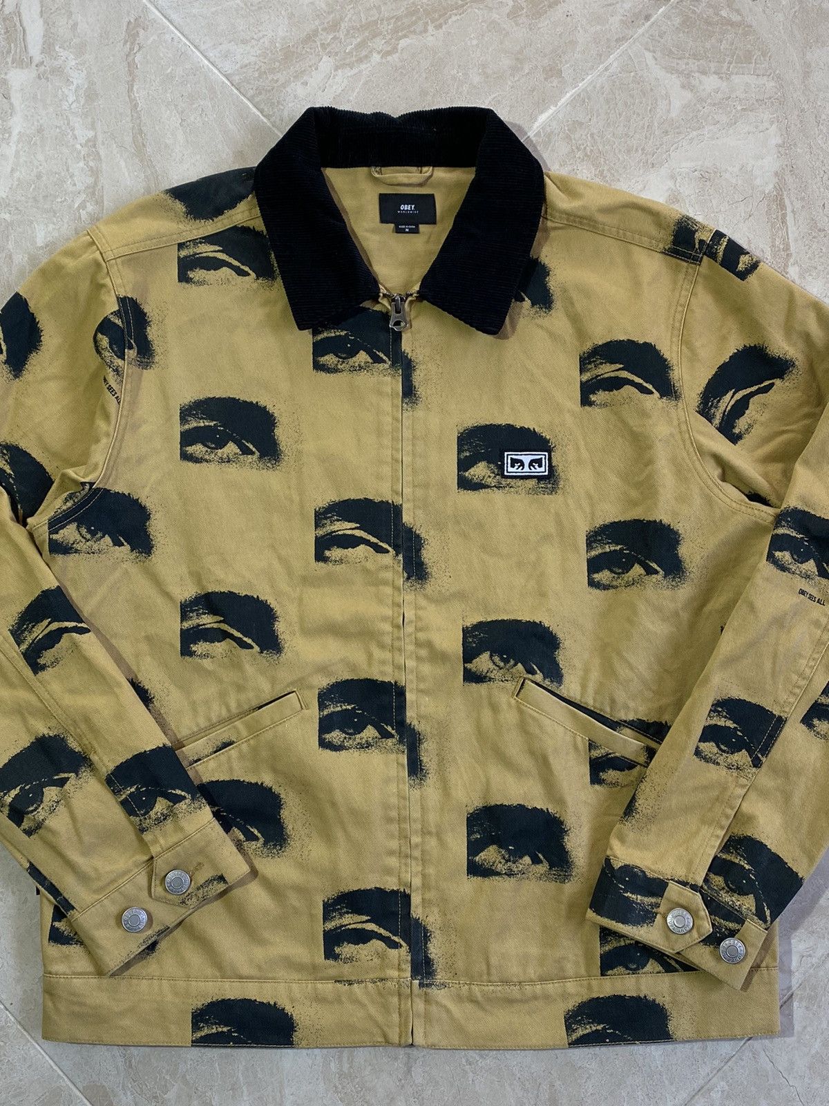 Obey Obey sees all worldwide zip up jacket Size Medium Size US M / EU 48-50 / 2 - 2 Thumbnail