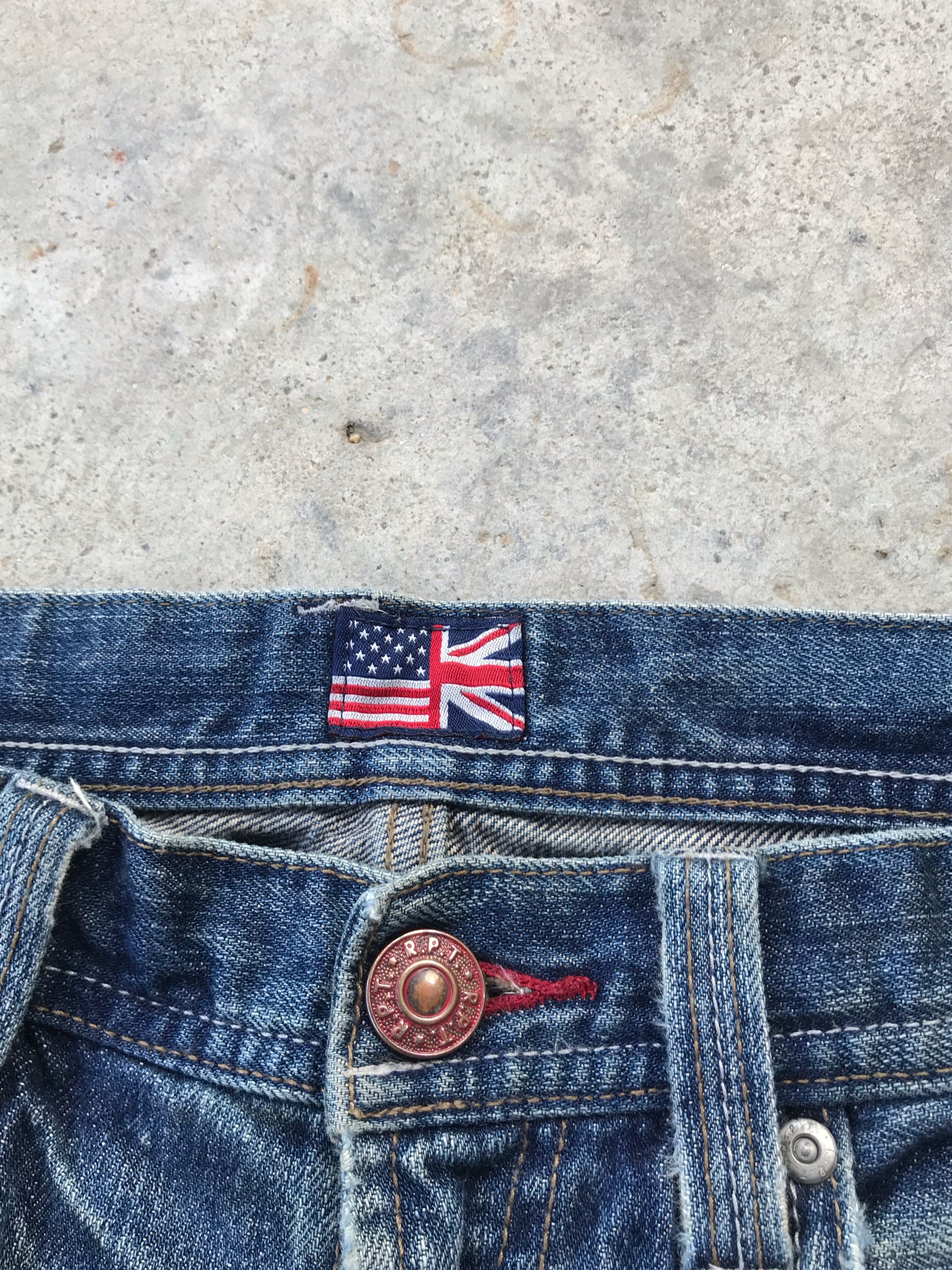 Vintage RPT rusty wash denim jeans 31x31 Size US 31 - 3 Thumbnail