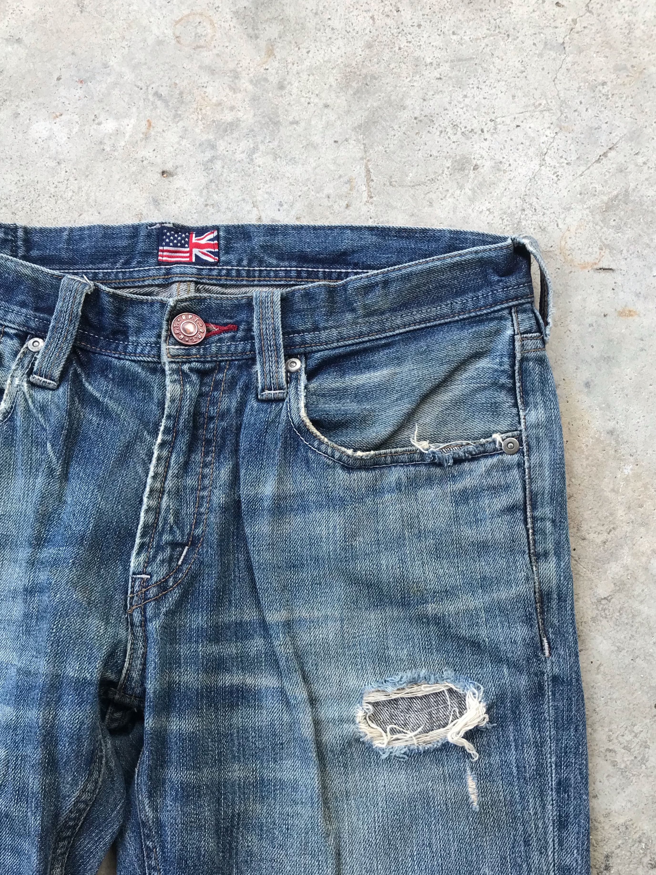 Vintage RPT rusty wash denim jeans 31x31 Size US 31 - 2 Thumbnail