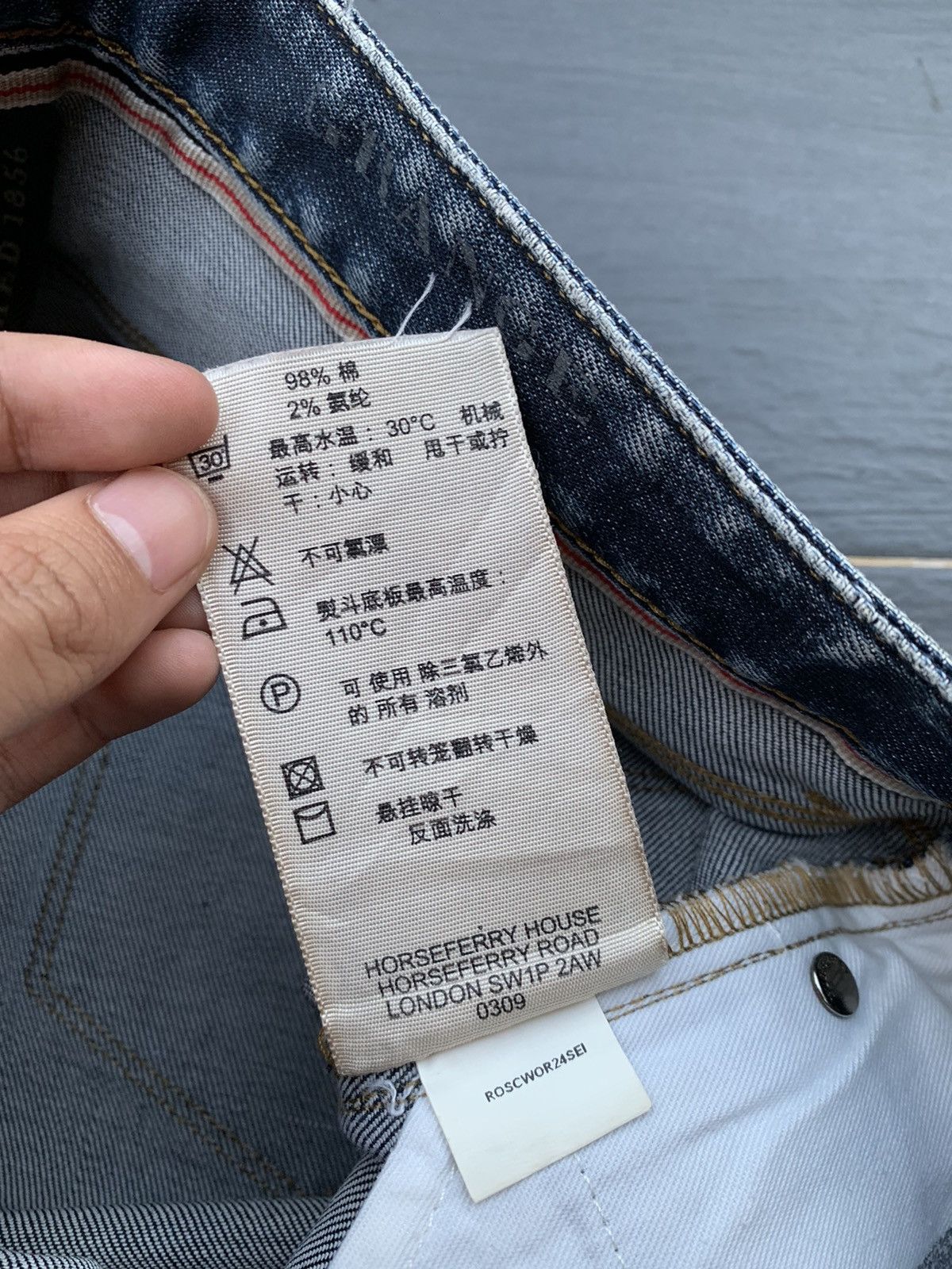 Burberry Vintage Burberry Faded Wash Denim Size US 34 / EU 50 - 10 Thumbnail