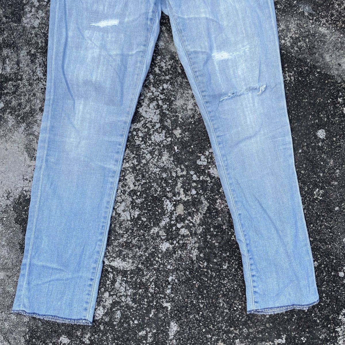 AG Adriano Goldschmied Vintage 90s Adriano Golosehwied Distressed Denim Jeans Size 29" - 4 Thumbnail