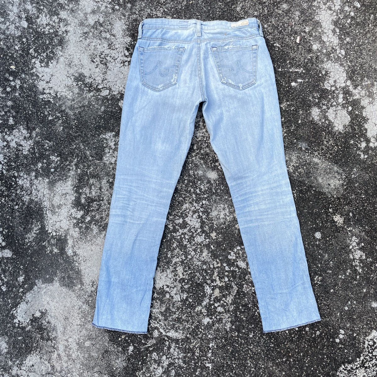 AG Adriano Goldschmied Vintage 90s Adriano Golosehwied Distressed Denim Jeans Size 29" - 7 Thumbnail