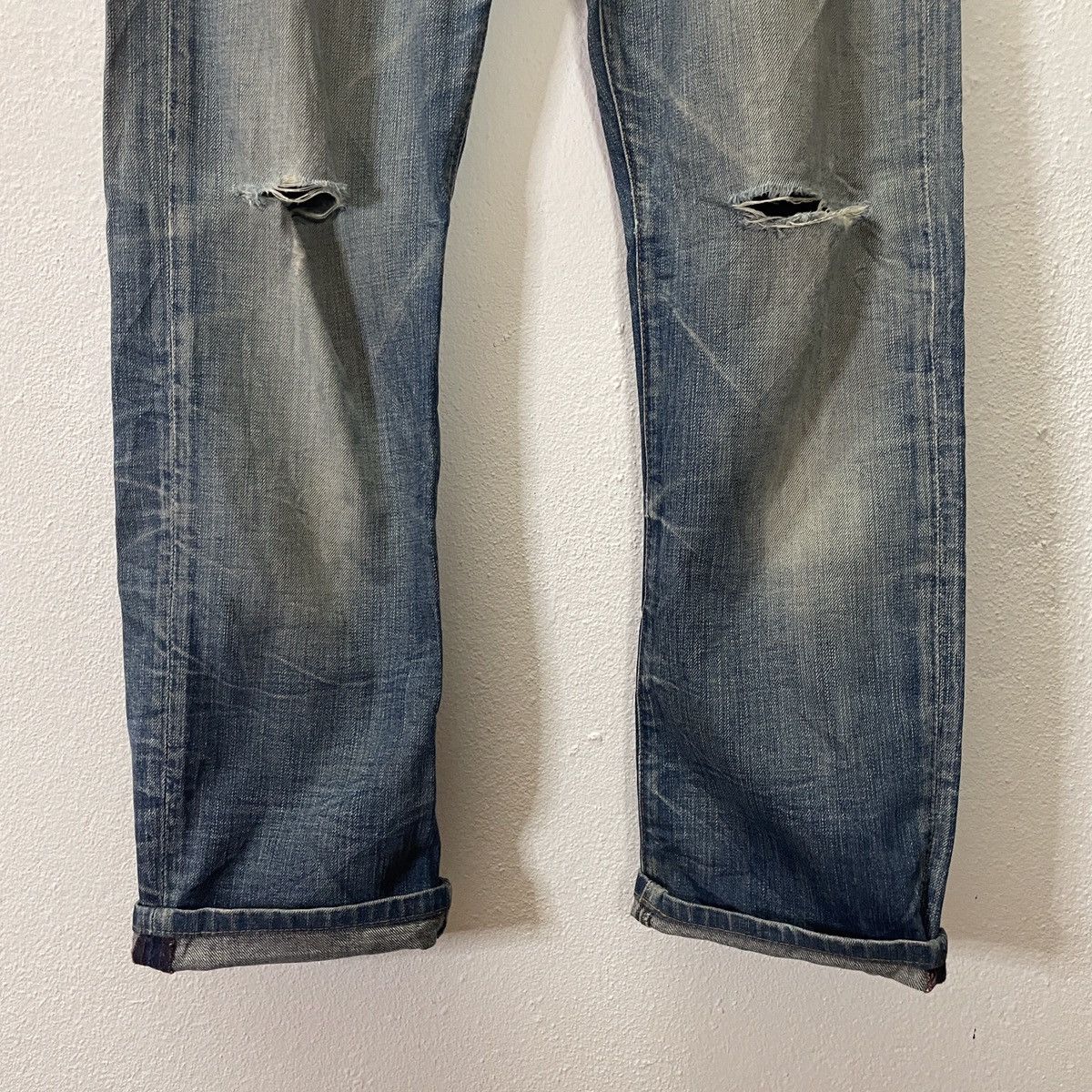 Replay Vintage Reply Italy Distressed Denim Jeans Size US 34 / EU 50 - 4 Thumbnail