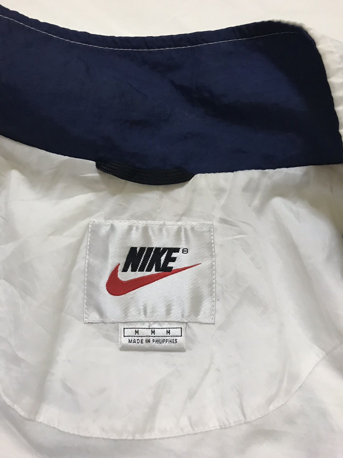 Nike × Vintage 90s Nike Embroidered Big Swoosh Windbreaker Size US M / EU 48-50 / 2 - 12 Thumbnail