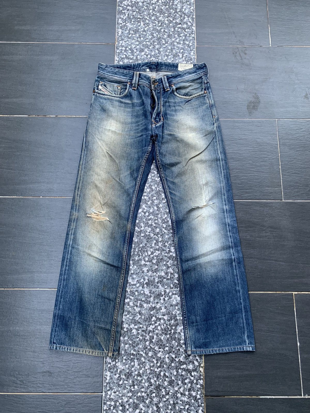 Diesel Diesel Industry Faded Distressed Denim Size US 32 / EU 48 - 1 Thumbnail