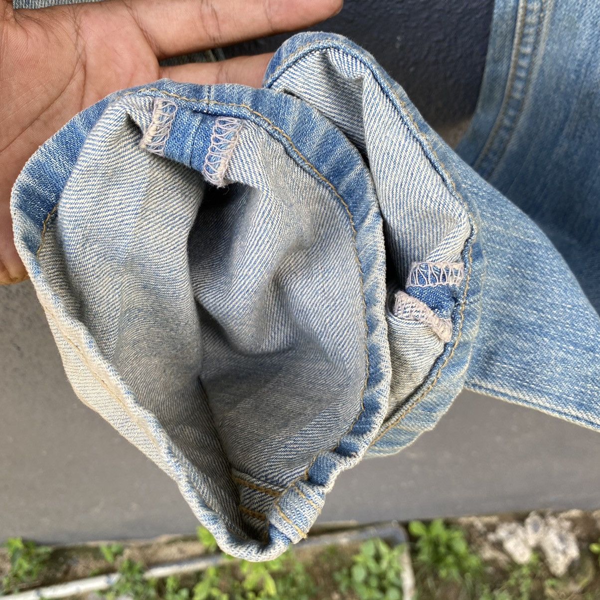 Japanese Brand Thrashed Rattle Trap Japanese Brand ERD GRUNGE JEANS Size US 33 - 6 Thumbnail