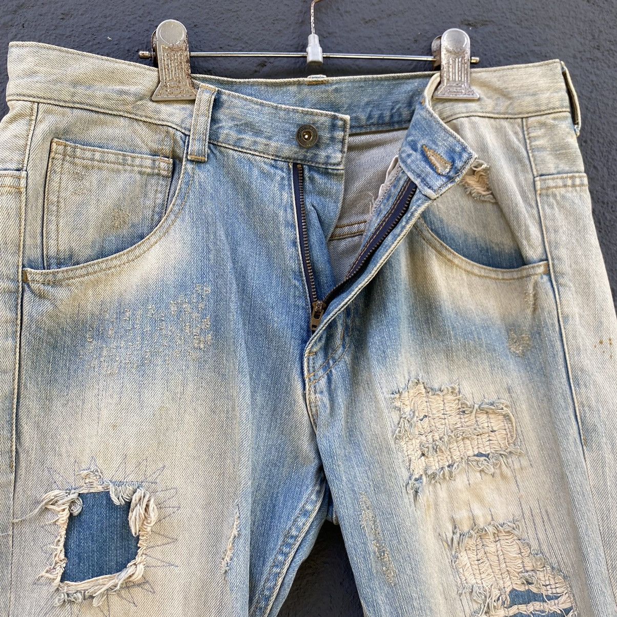 Japanese Brand Thrashed Rattle Trap Japanese Brand ERD GRUNGE JEANS Size US 33 - 4 Thumbnail