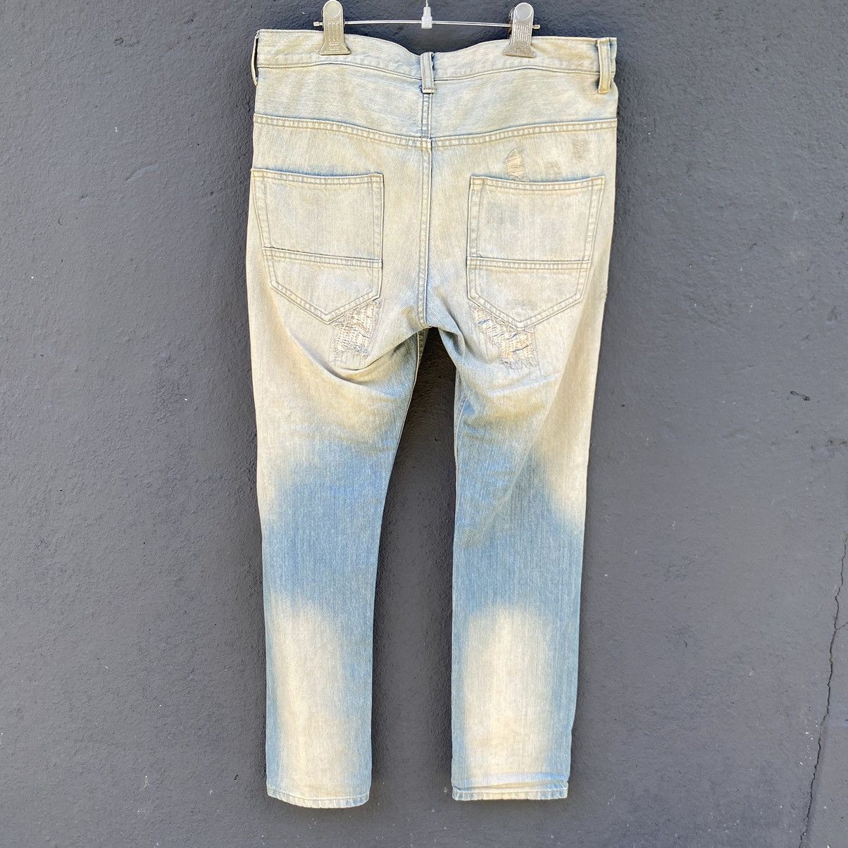 Japanese Brand Thrashed Rattle Trap Japanese Brand ERD GRUNGE JEANS Size US 33 - 2 Thumbnail