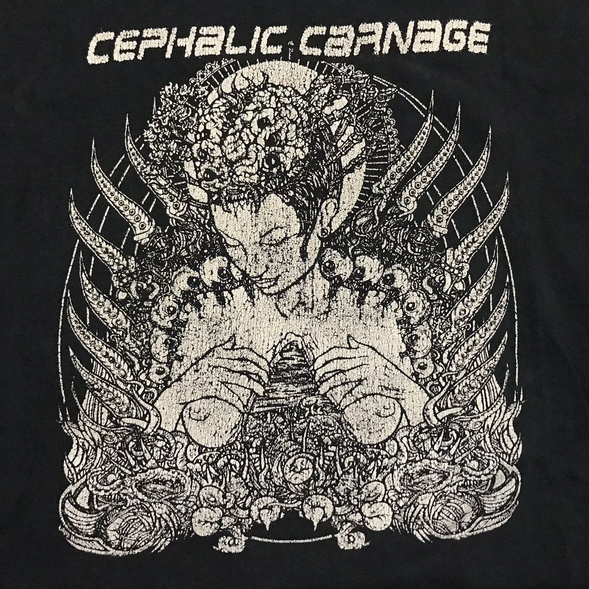 Band Tees × Vintage Vintage 00’s Cephalic Carnage Death Metal Band Tees Size US L / EU 52-54 / 3 - 2 Thumbnail